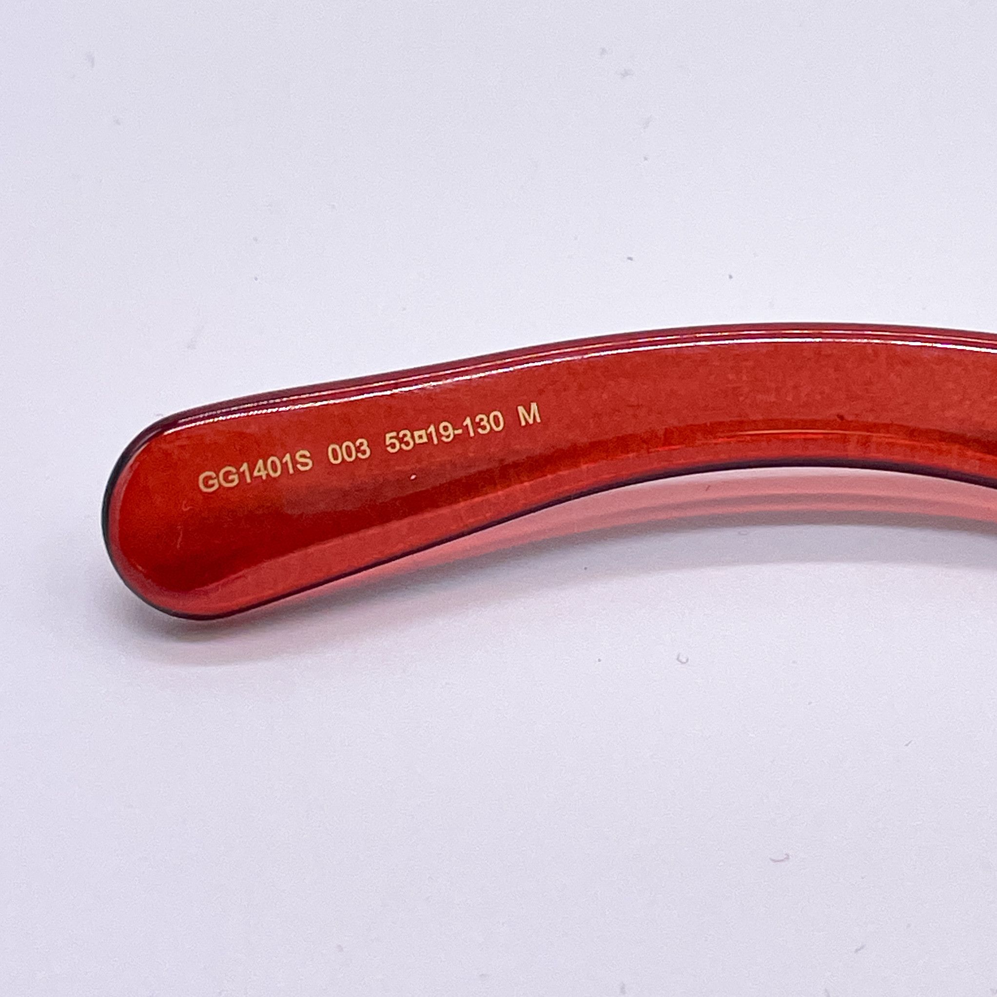 Gucci NEW GUCCI GG1401S 003 RED WOMEN OVAL SUNGLASSES GUCCI Size ONE SIZE - 8 Thumbnail