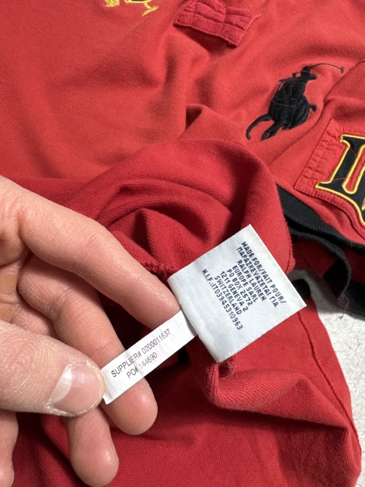 Polo Ralph Lauren Polo Ralph Lauren Big Pony #3 Vintage Polo Shirt Size L Size US L / EU 52-54 / 3 - 8 Thumbnail