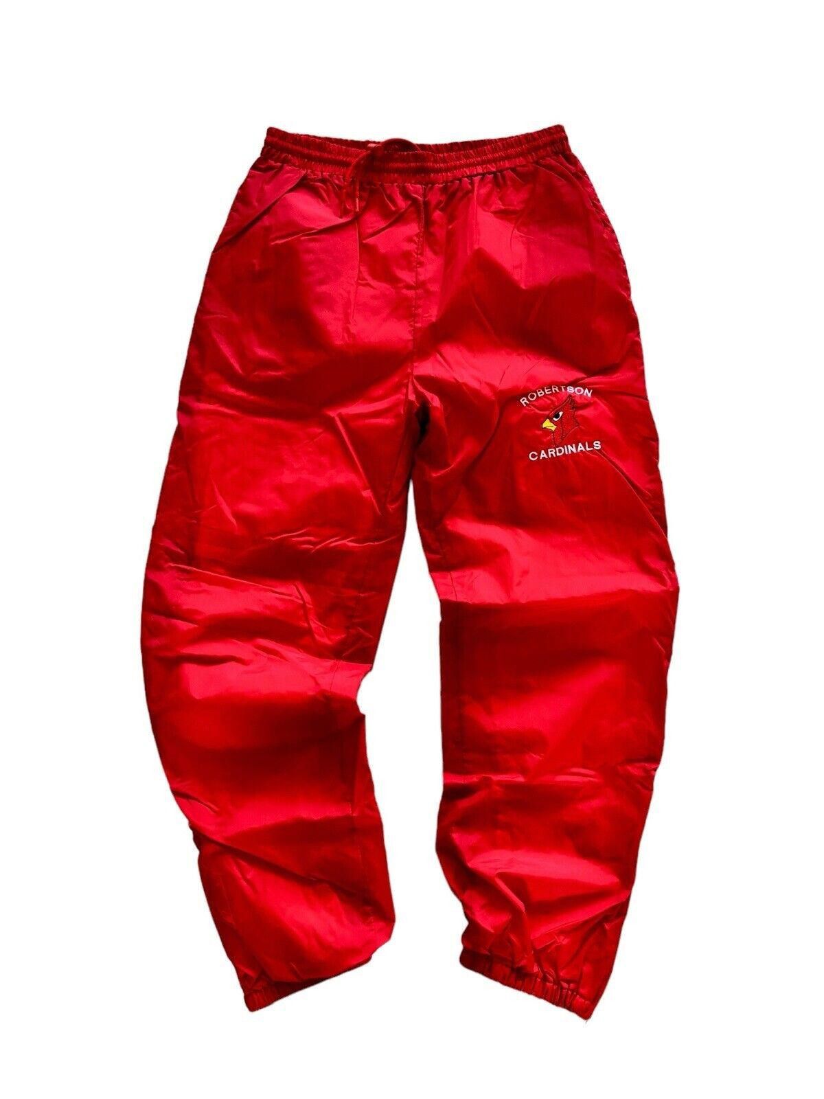 Vintage Vintage Robertson Cardinals Cotton Lined Nylon Track Pants Size US 32 / EU 48 - 1 Thumbnail