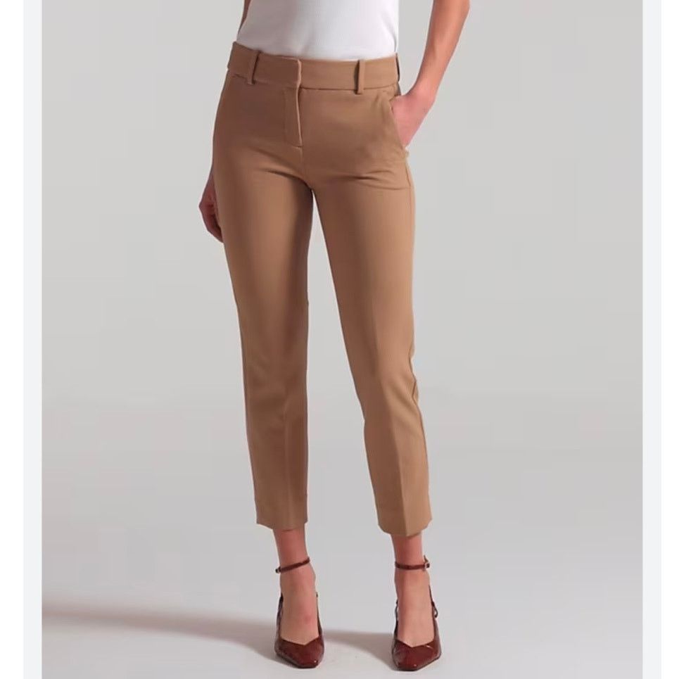 J.Crew J.Crew Cameron slim cropped pants size 8 tall beige Size 30" / US 8 / IT 44 - 1 Thumbnail