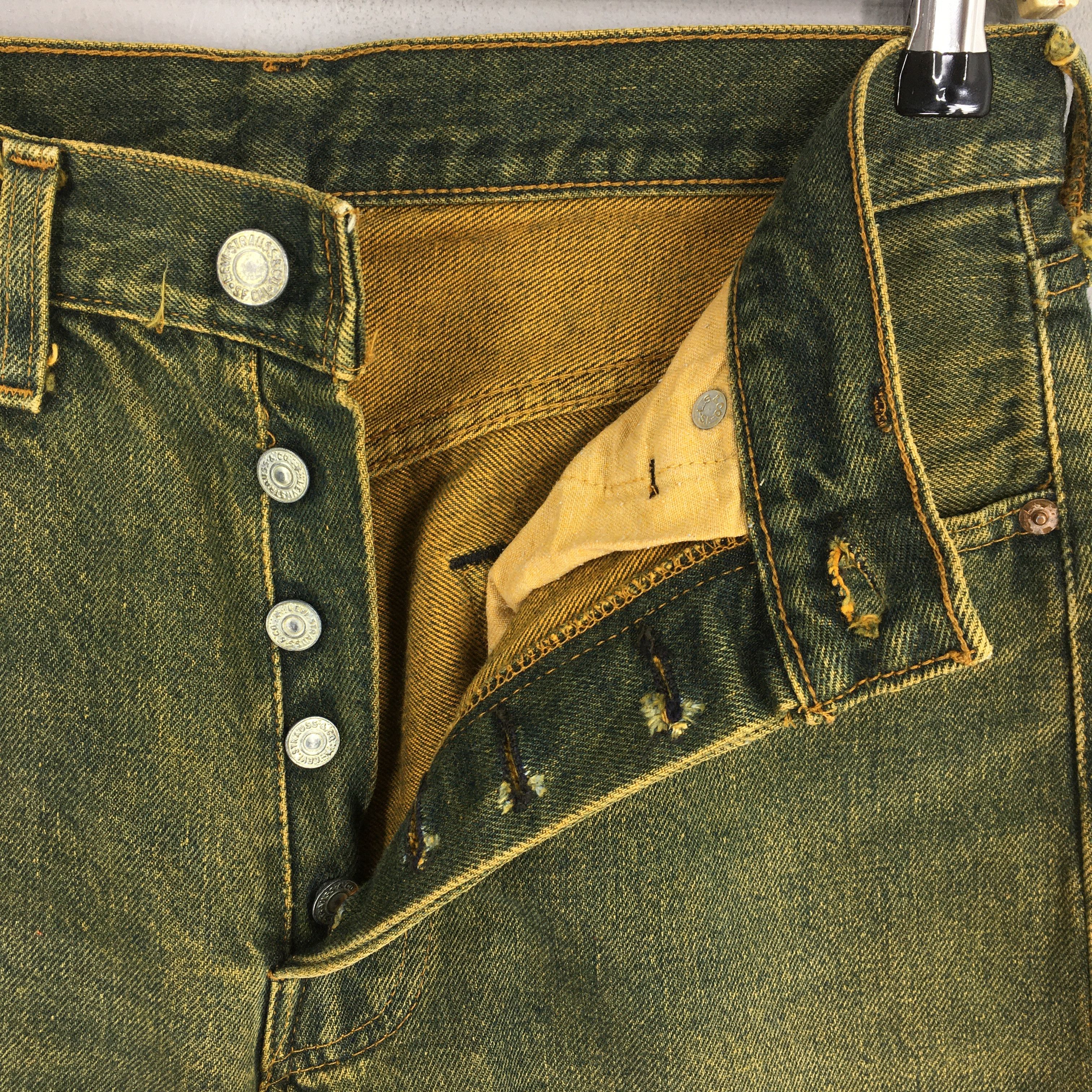 Levi's Size 28x28 Vintage 70s Levi's 501 Selvedge Jeans S204 Size US 28 / EU 44 - 6 Thumbnail