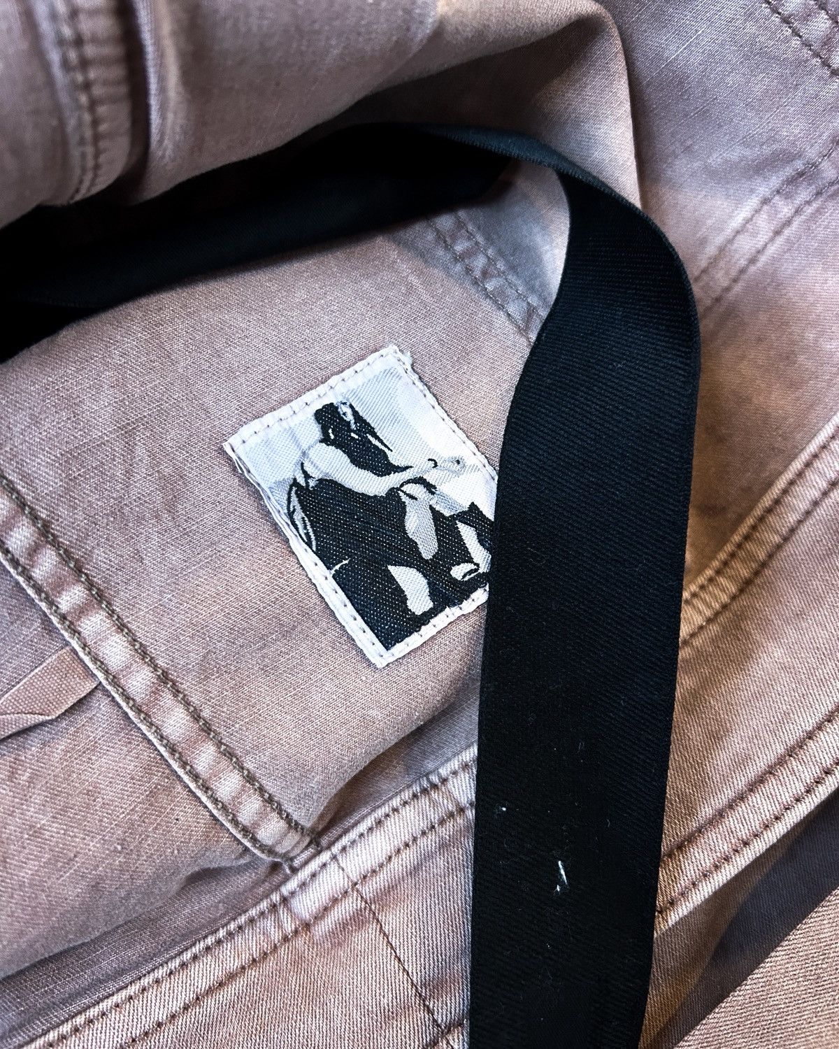 Rick Owens DARK PINK CROPPED DENIM CAPE OVERSHIRT Size S / US 4 / IT 40 - 10 Thumbnail