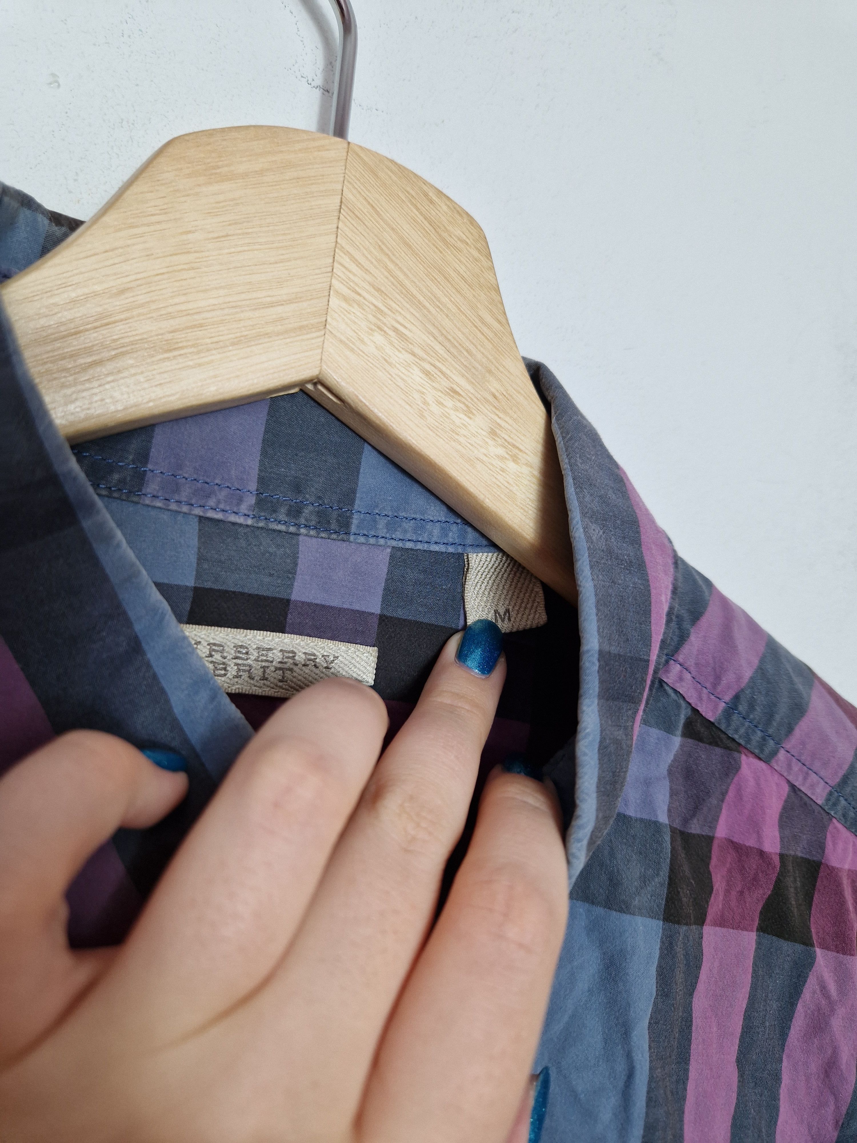 Burberry Burberry nova check purple shirt Size US M / EU 48-50 / 2 - 7 Thumbnail