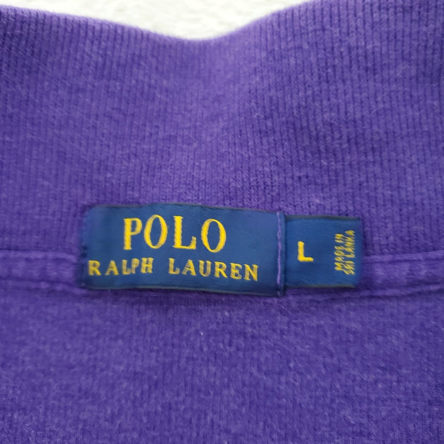 Polo Ralph Lauren Polo Ralph Lauren Sweater Men L Purple Quarter Zip Teal Pony Pullover Preppy Size US L / EU 52-54 / 3 - 3 Thumbnail