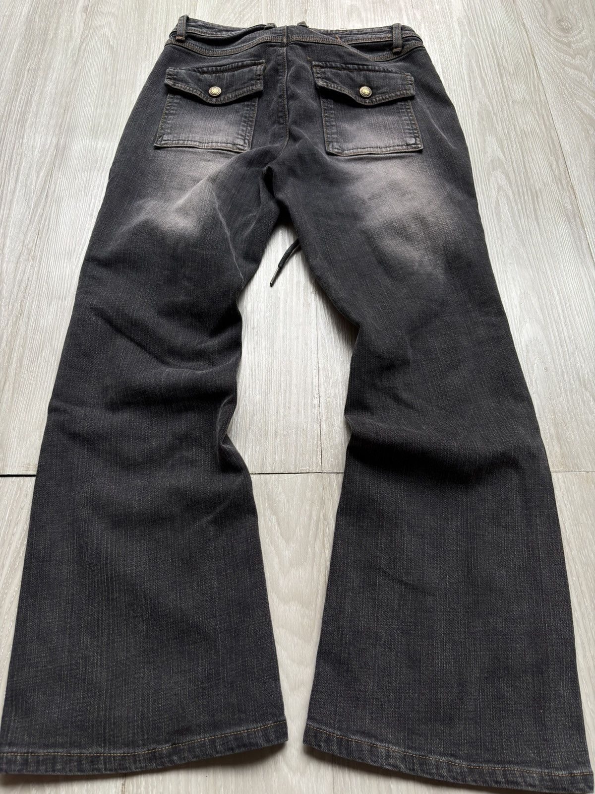 Japanese Brand BRAPPERS lace up flare jeans Size US 26 / EU 42 - 3 Thumbnail