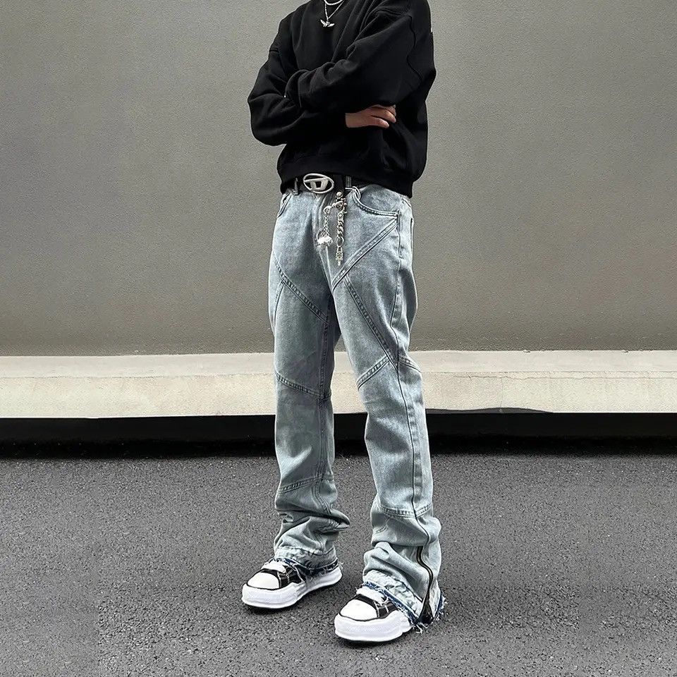 Japanese Brand × Vintage Hip Hop Punk Blue Casual Regular Streetwear Denim Pants Size US 30 / EU 46 - 5 Thumbnail