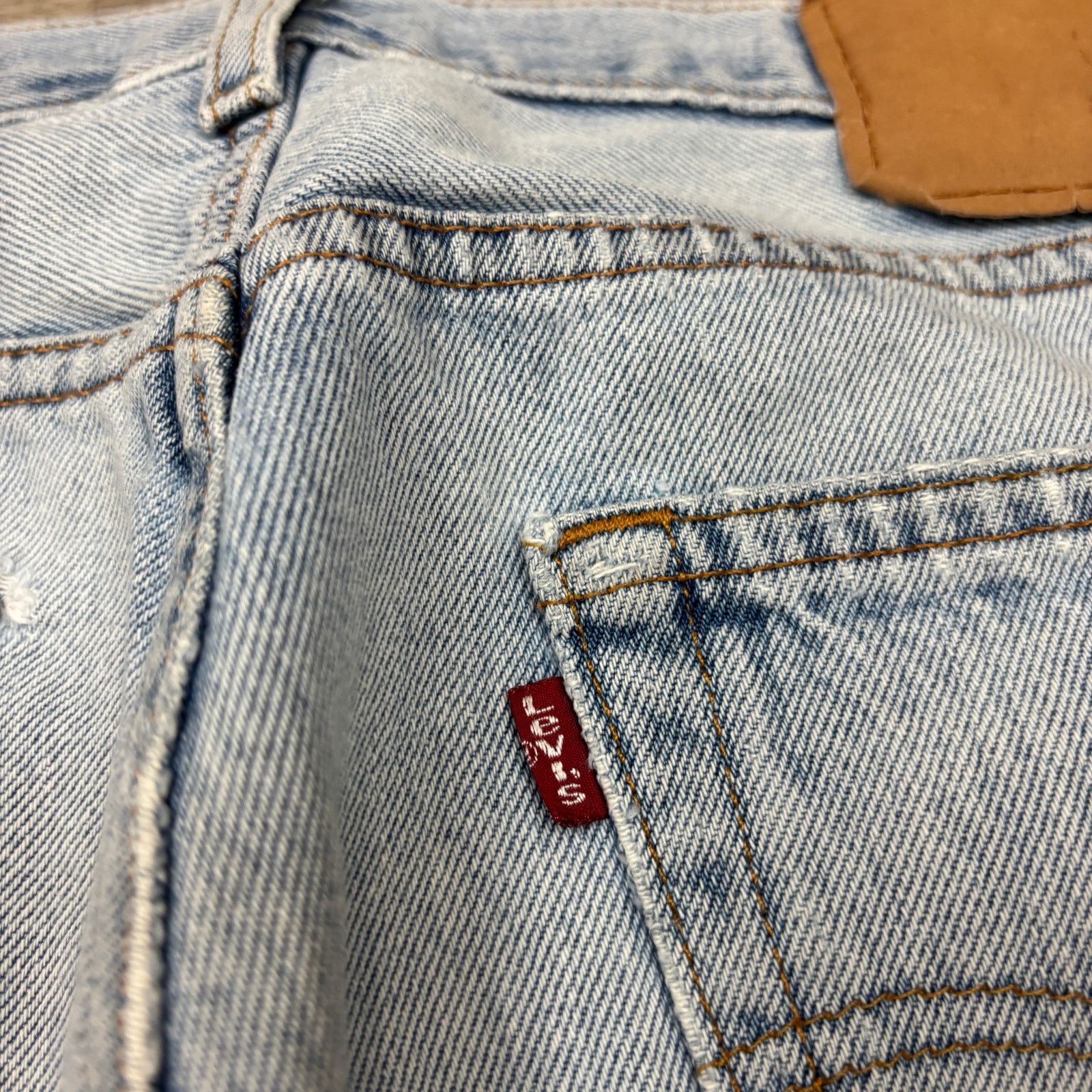 Levi's × Vintage Vintage 90s Levi's 501 Straight Leg Jeans Men's 33x30 Size US 33 - 4 Thumbnail