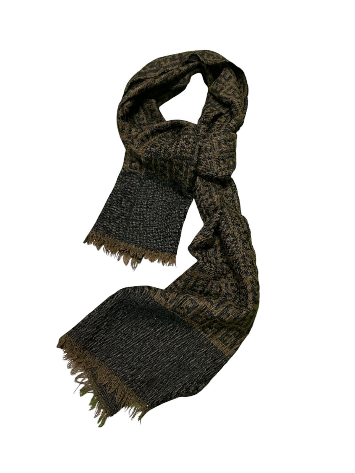 Fendi Fendi monogram wool scarf Size ONE SIZE - 1 Thumbnail