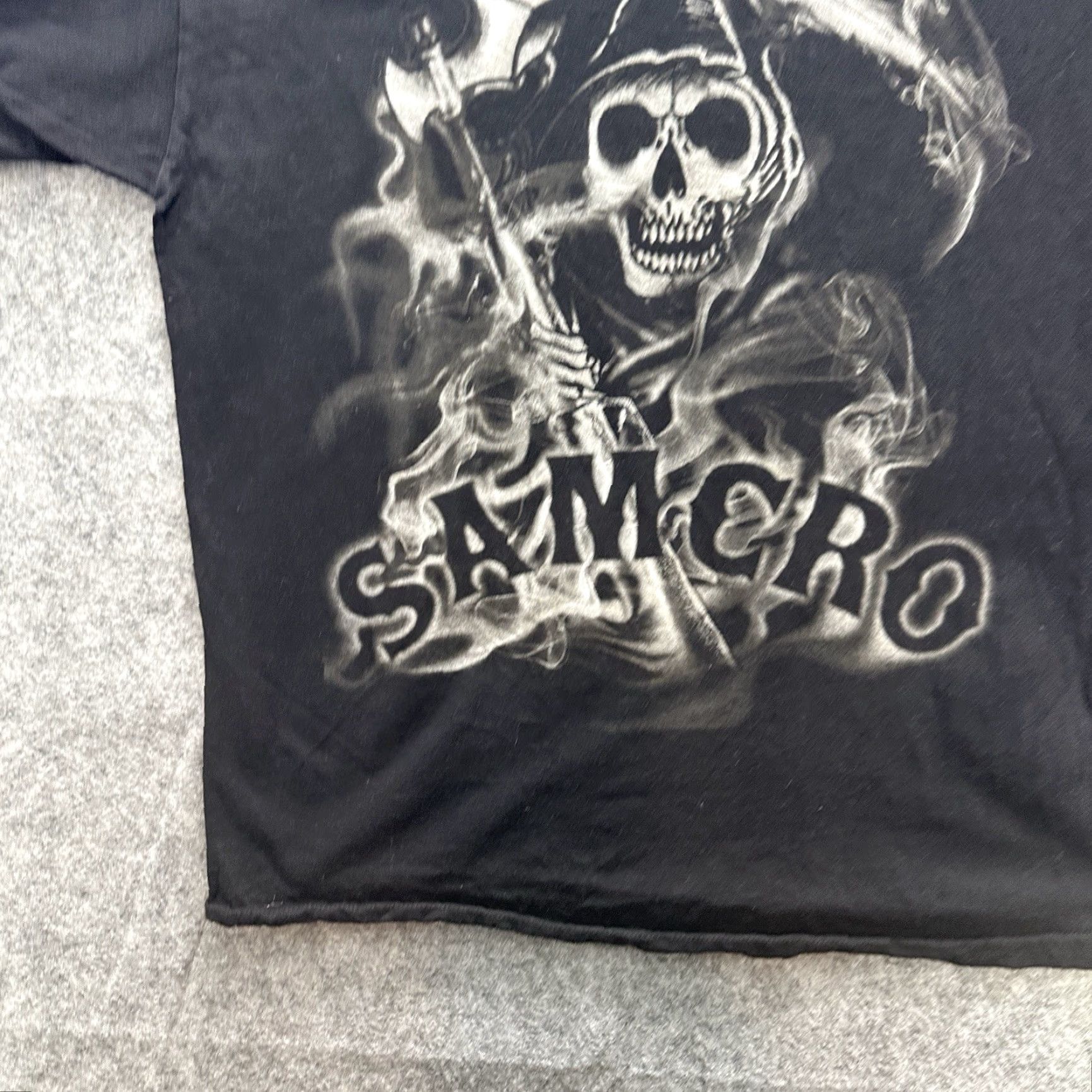 Vintage Sons of Anarchy Samcro Shirt Mens Large Reaper Graphic Black Biker Goth Shirt Mens Large Black Graphic - Size US L / EU 52-54 / 3 - 4 Thumbnail