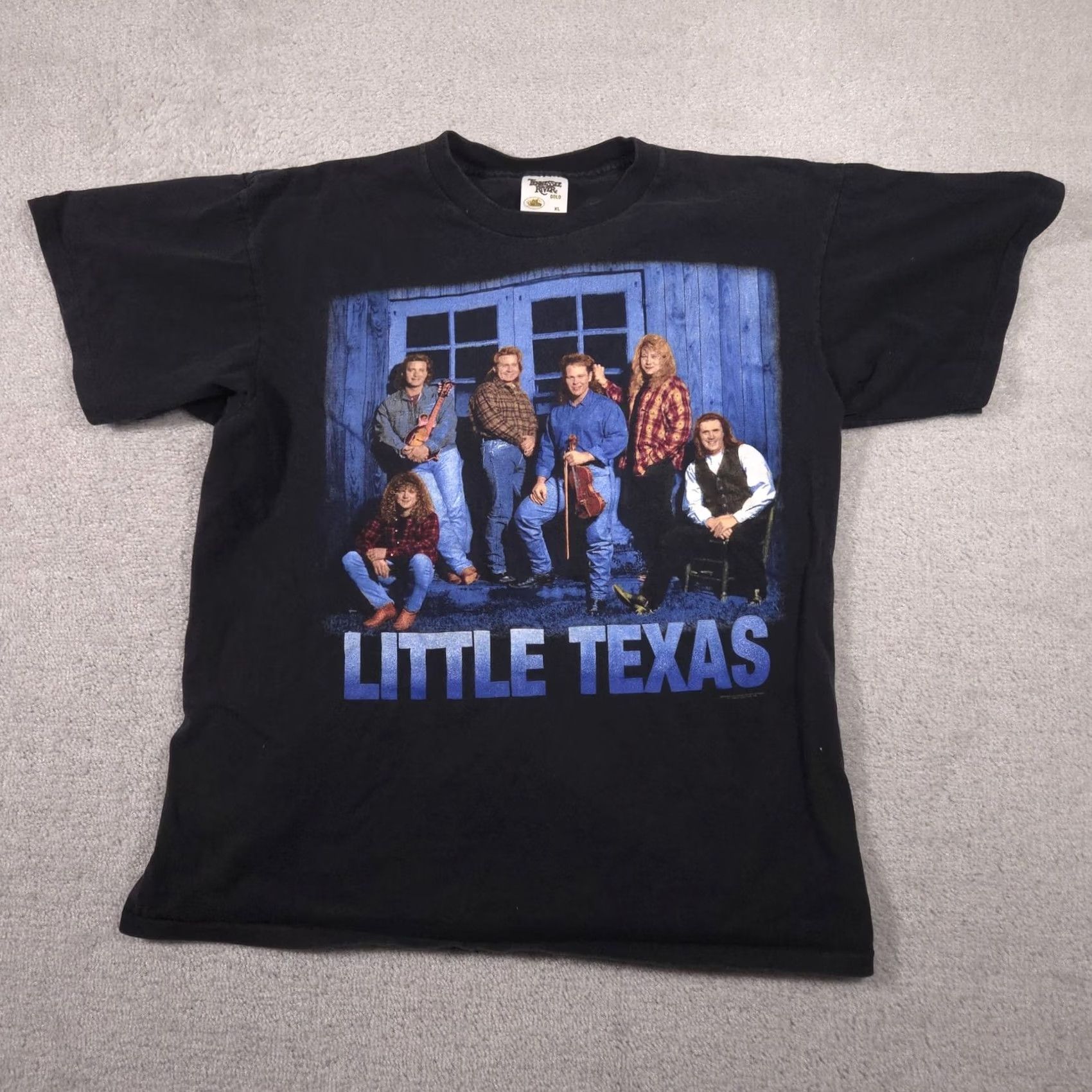 Vintage VINTAGE Little Texas Shirt Mens XL Black 90s Tour Concert TN River Brand Tennessee River Shirt Mens XL Black 90s Size US XL / EU 56 / 4 - 2 Thumbnail