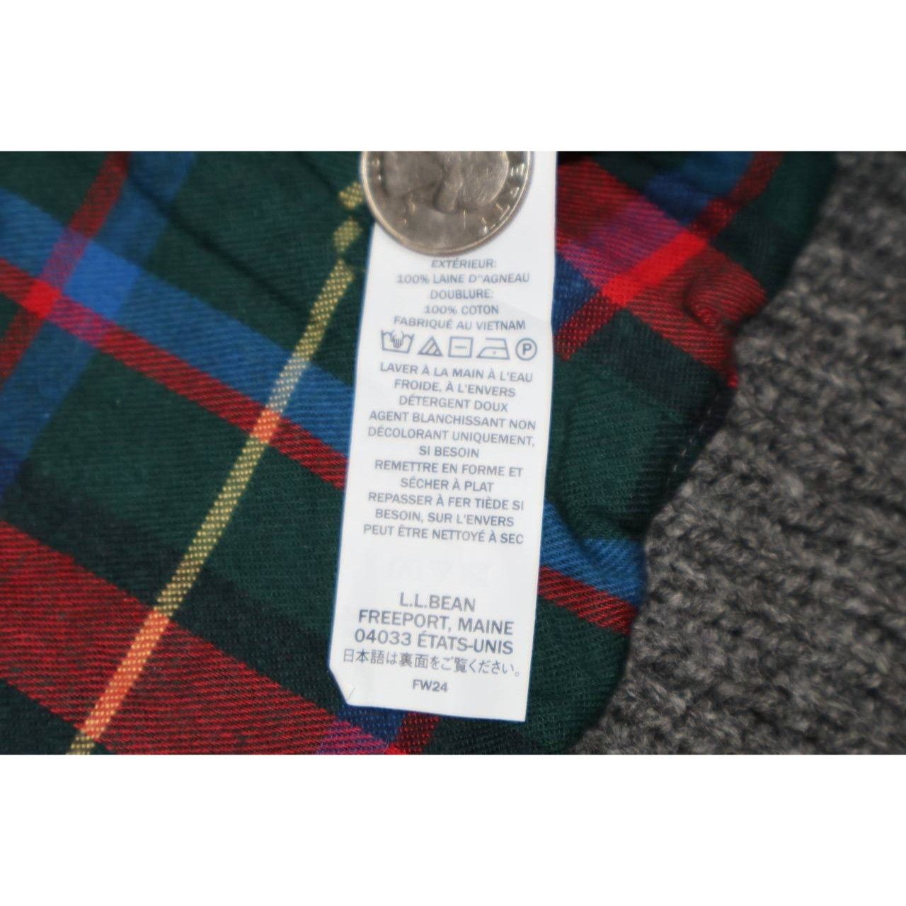 L.L. Bean LL Bean Men’s Waterfowl Sweater Full Zip Lambswool Jacket Size US L / EU 52-54 / 3 - 6 Thumbnail