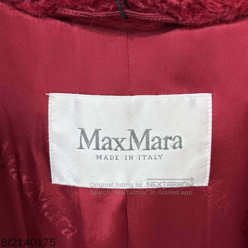 Max Mara Max Mara Red Teddy Overcoat Size XS / US 0-2 / IT 36-38 - 4 Thumbnail