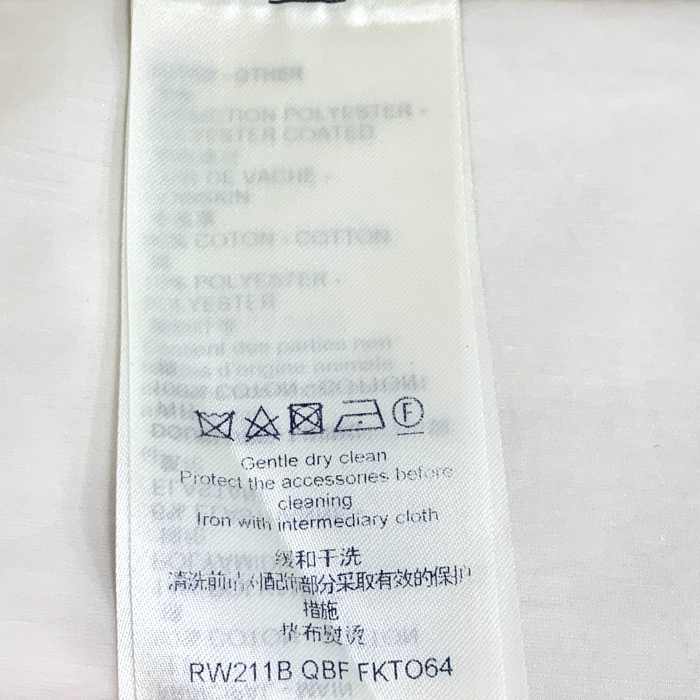 Louis Vuitton Louis Vuitton White Cotton Button-Up Shirt (Size S) Size XS / US 0-2 / IT 36-38 - 4 Thumbnail