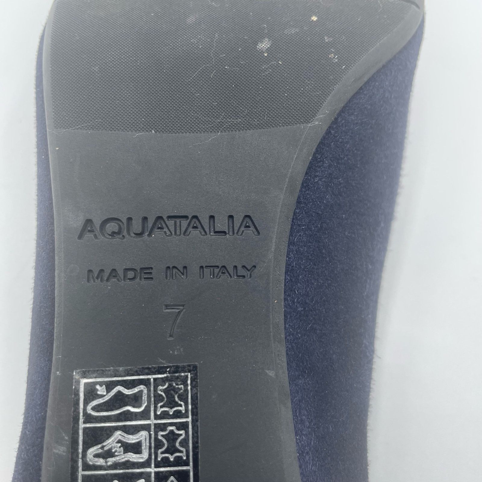 Aquatalia Aquatalia Marsha Suede Pumps Square Block Navy 7 Size US 7 / IT 37 - 8 Thumbnail