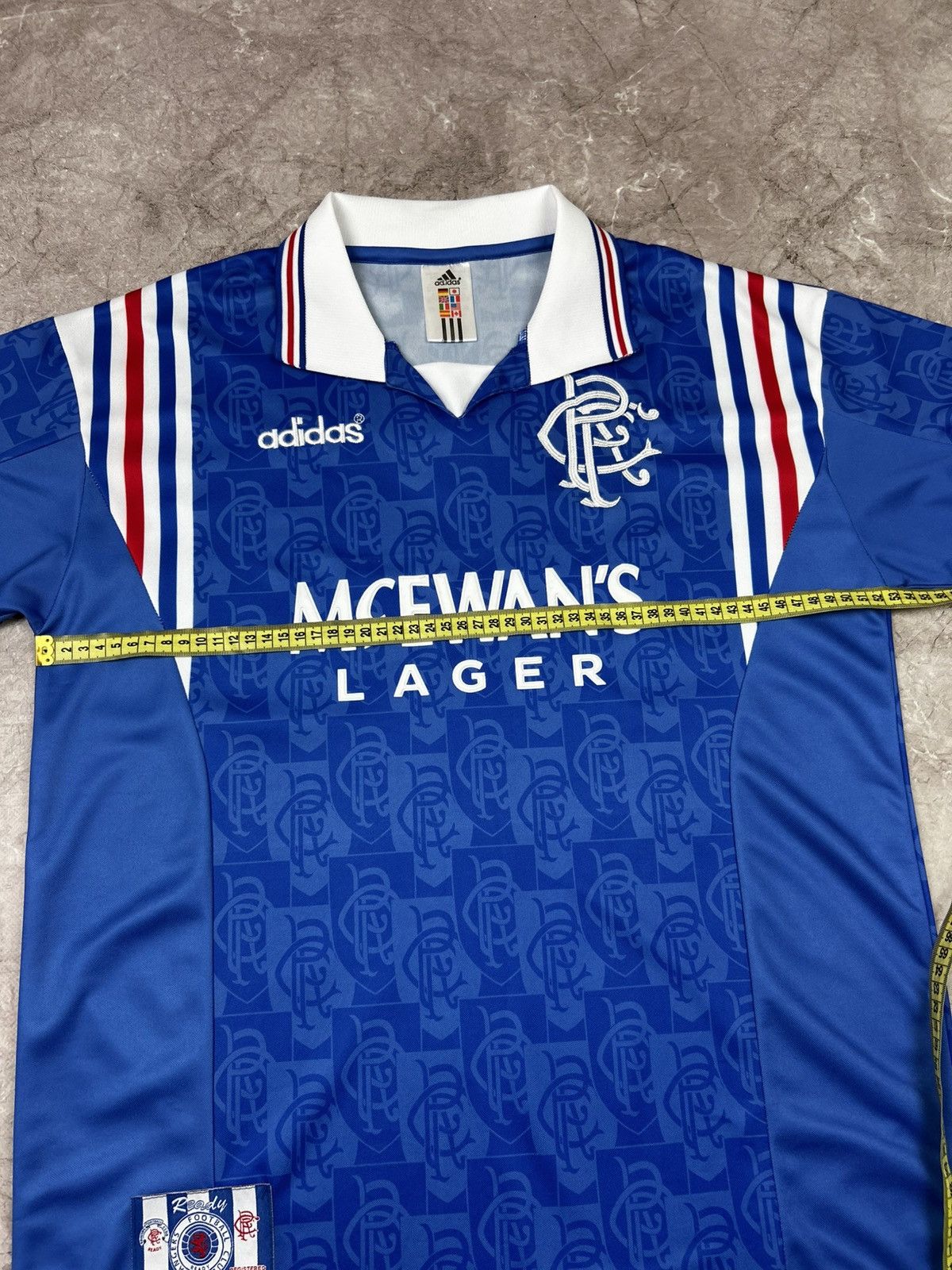 Vintage Adidas vintage football Jersey Glasgow Rangers 1996 T-shirt Size US M / EU 48-50 / 2 - 10 Thumbnail