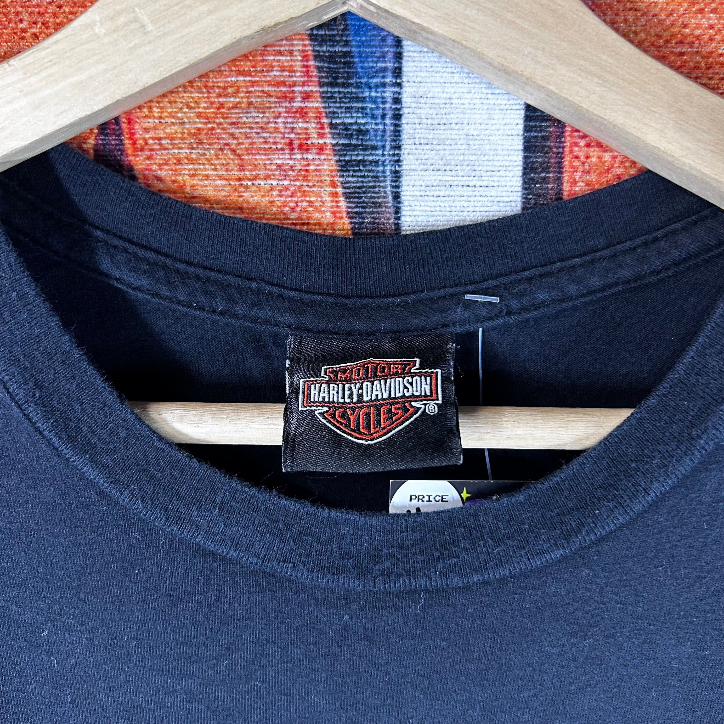 Harley Davidson × Vintage Harley Davidson Skull Biker Houston, TX Tee Size XL Size US XL / EU 56 / 4 - 3 Thumbnail