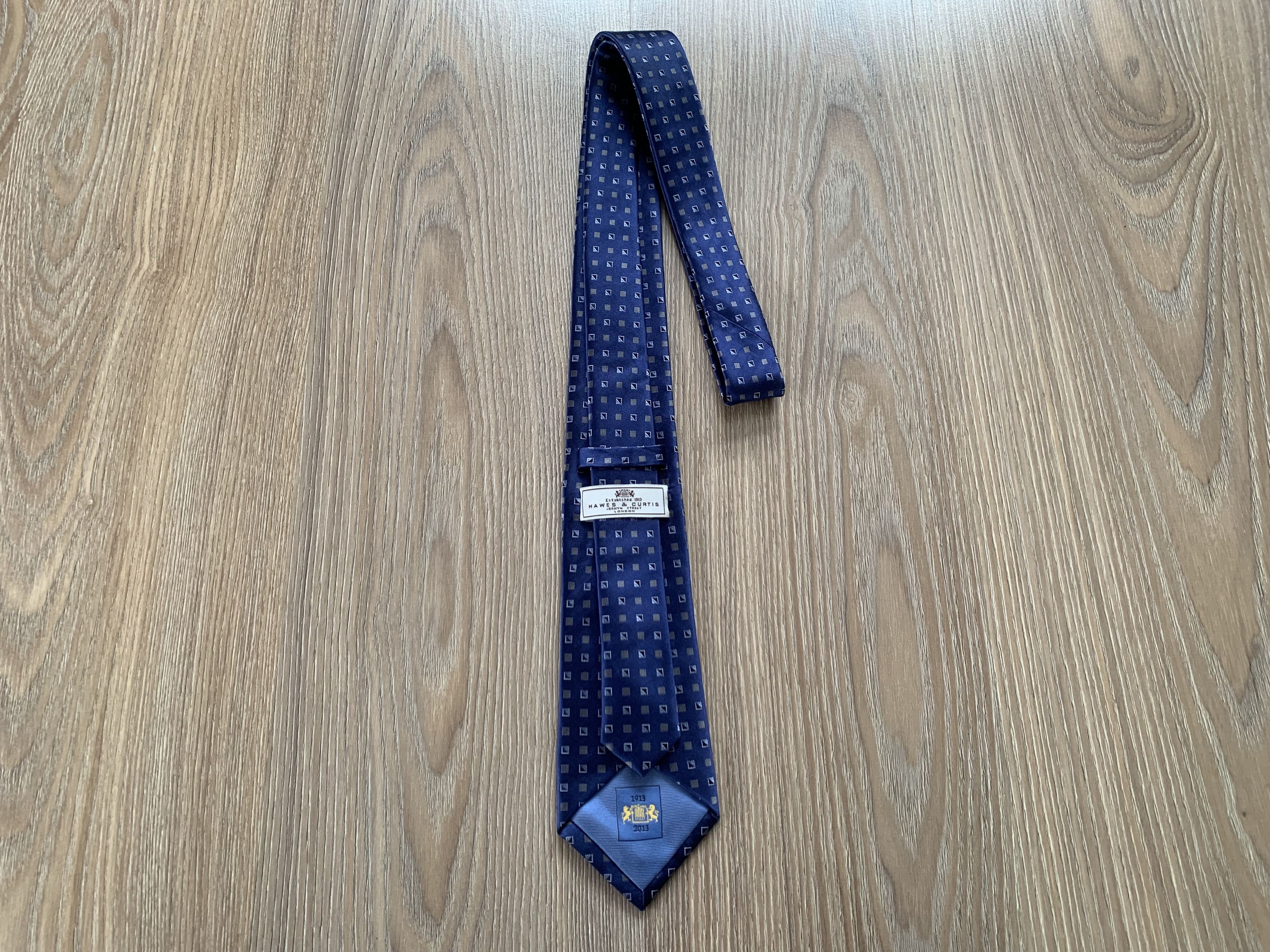 Other Hawes & Curtis London Monogram Silk Tie Size ONE SIZE - 4 Thumbnail