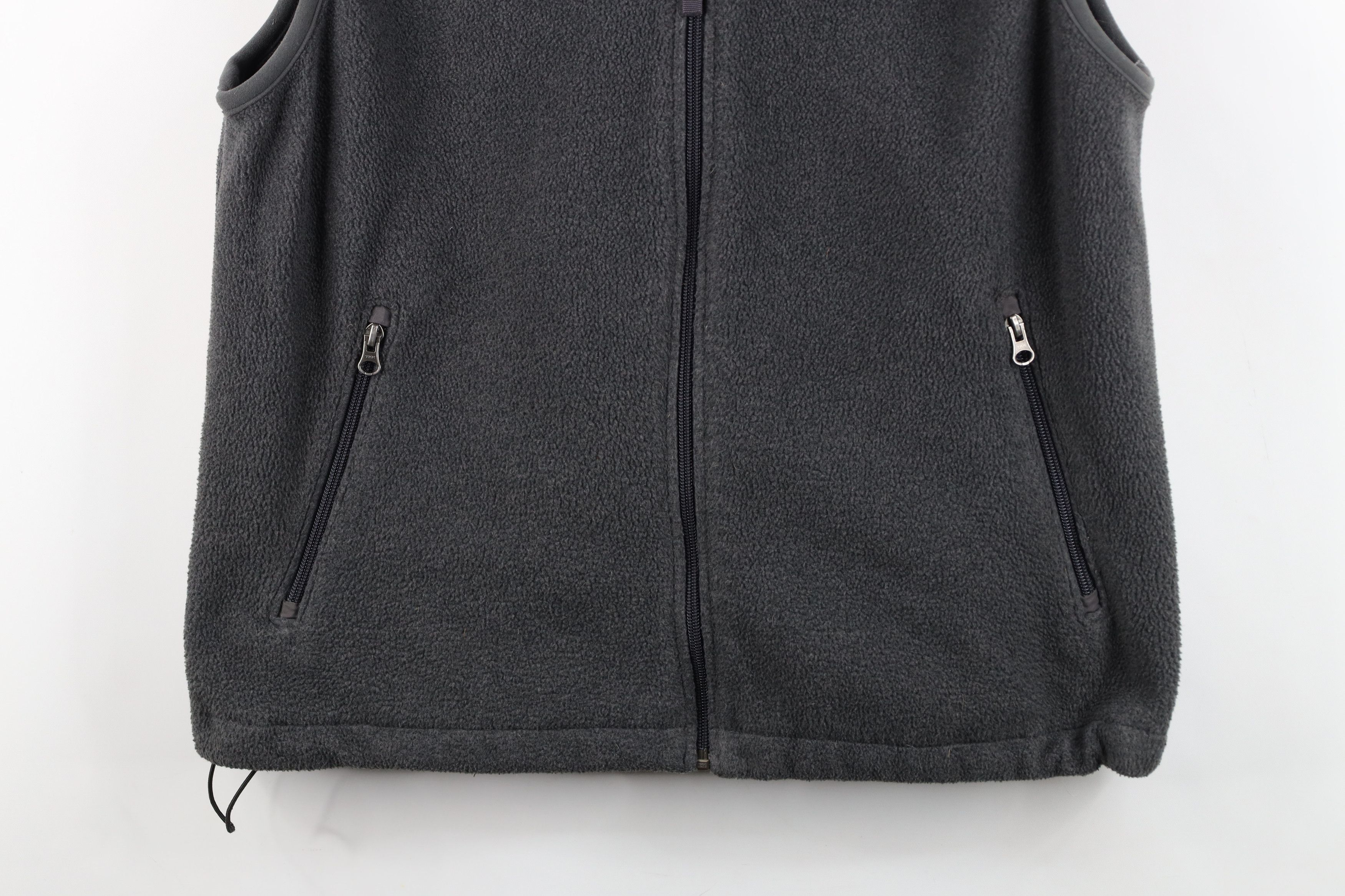 Lands' End Vintage 90s Lands End Full Zip Fleece Vest Jacket Gray USA Size L / US 10 / IT 46 - 3 Thumbnail