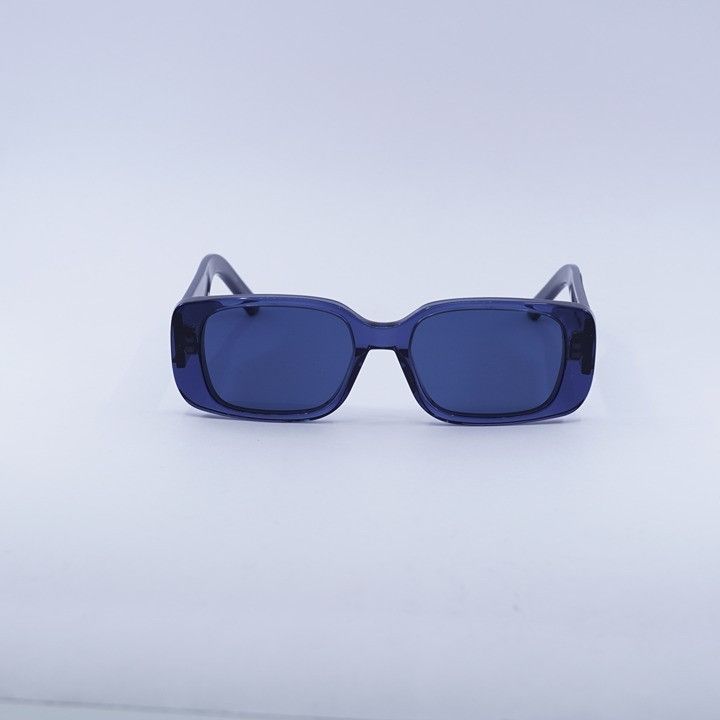 Dior Dior WILDIOR S2U 30B0 Sunglasses Translucent Blue Rectangle Size ONE SIZE - 7 Thumbnail
