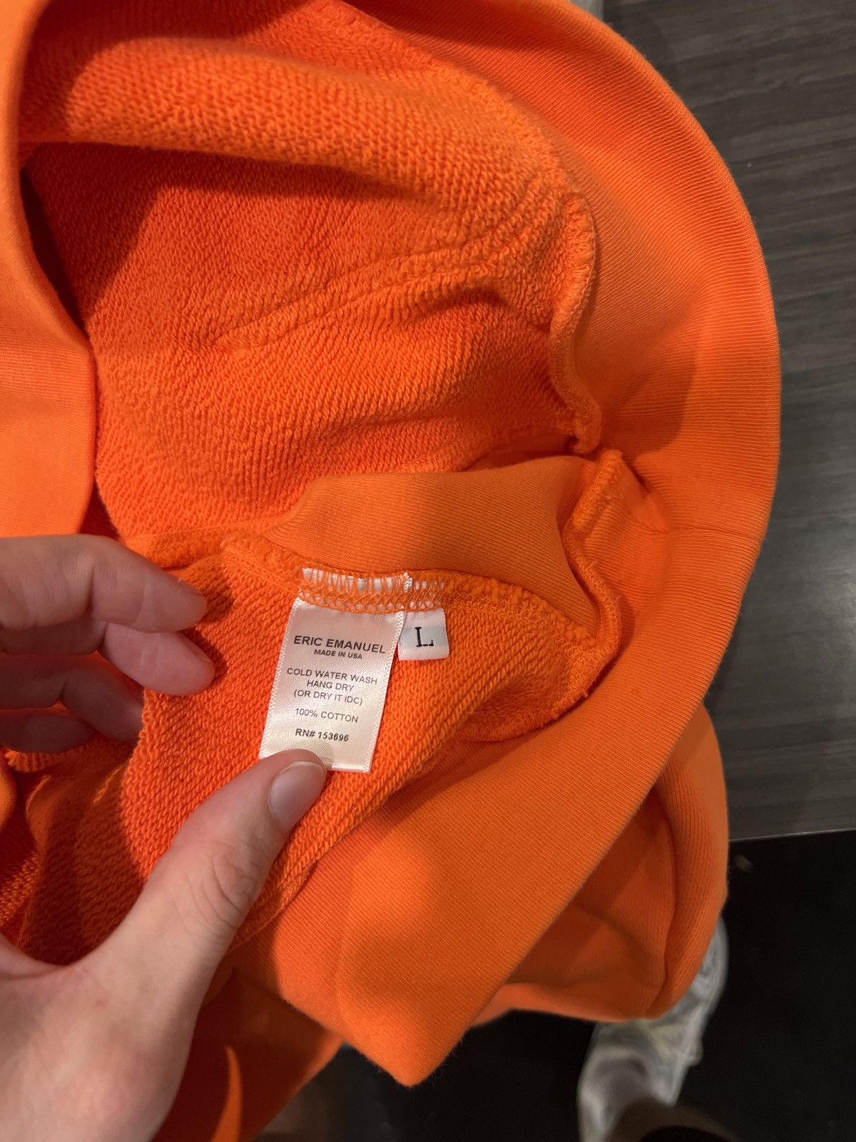 Eric Emanuel Eric Emanuel Hoodie Orange/Navy Size US L / EU 52-54 / 3 - 4 Thumbnail