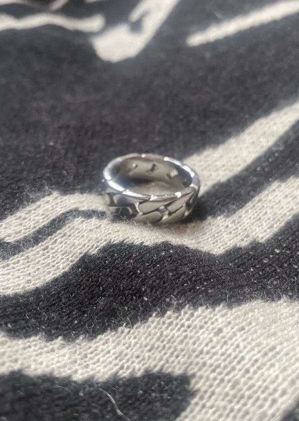 VIBE Stainless Steel Cuban Link Ring Size ONE SIZE - 3 Thumbnail