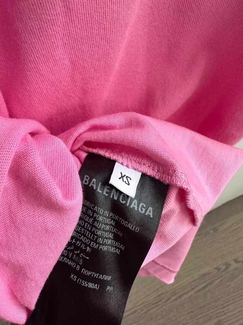 Balenciaga Balenciaga Pink embroidered chest short sleeve 2504-Nextarr Size XS / US 0-2 / IT 36-38 - 7 Thumbnail