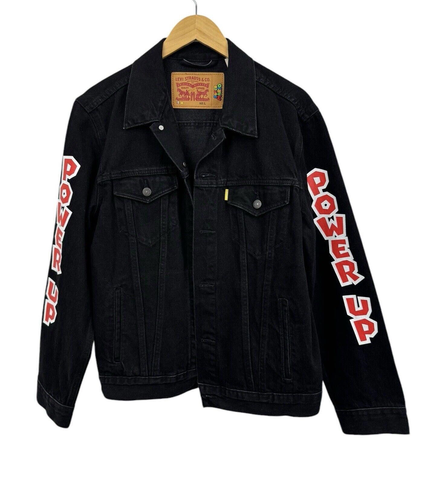 Levi's Levi's Super Mario Bros Nintendo Denim Trucker Jacket Sz L Size US L / EU 52-54 / 3 - 1 Thumbnail
