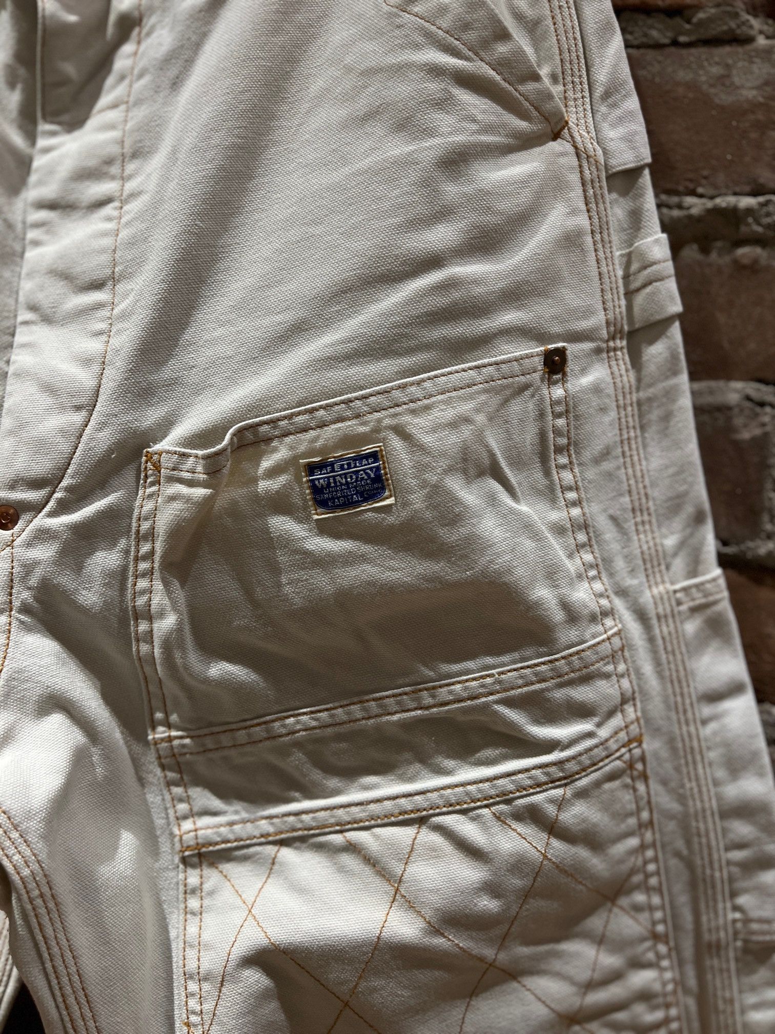 Kapital Kapital Canvas Quilted Knee Painter Pants Size US 32 / EU 48 - 7 Thumbnail