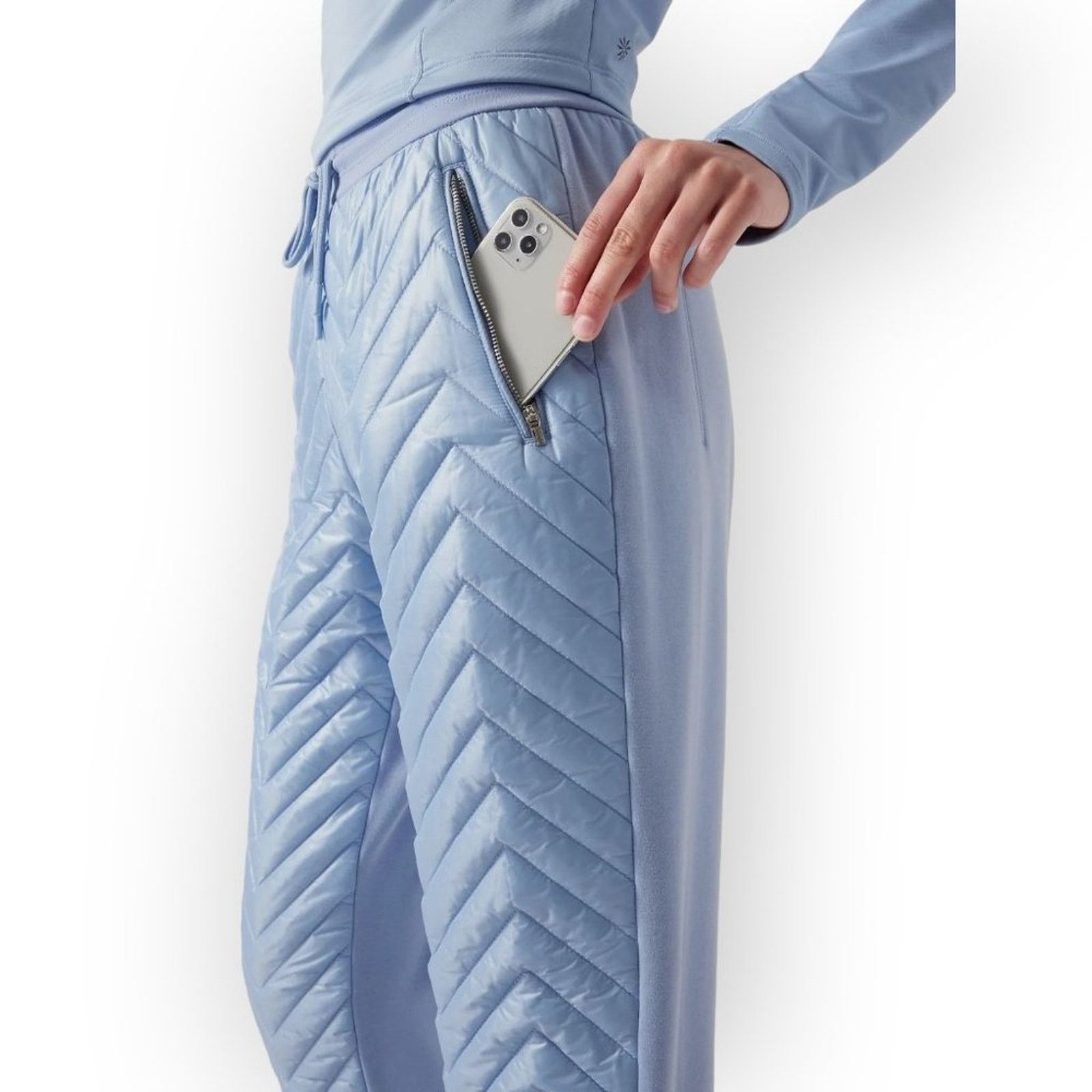 Athleta Athleta Apres Ski Down Jogger Heron Blue NWT Size 12 Size 34" / US 12 / IT 48 - 11 Thumbnail