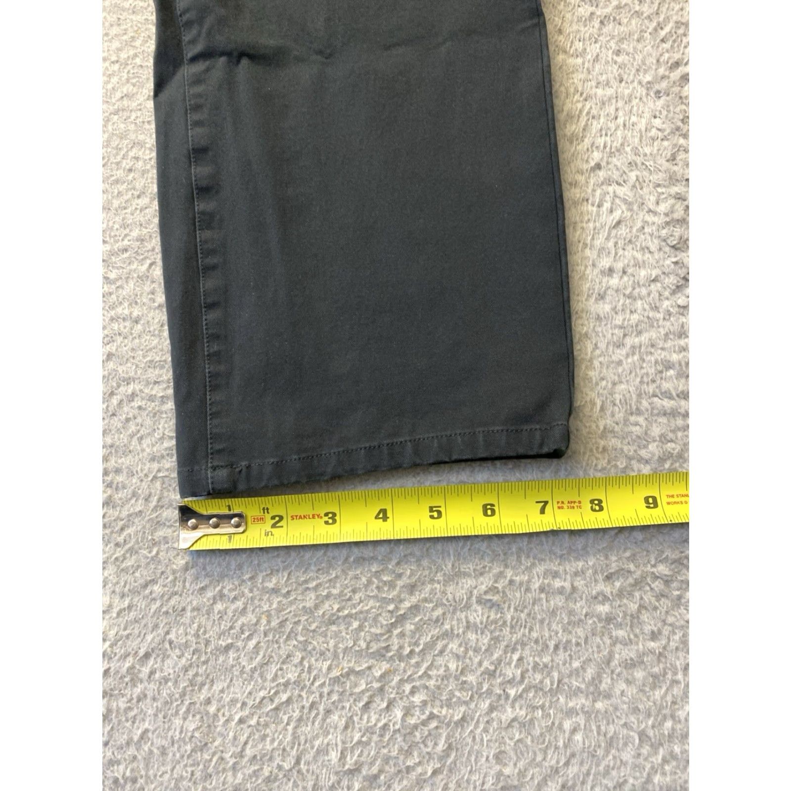 Bonobos Bonobos Slim Chino Pants Mens 36x28 Black Five Pocket Stretch Cotton Spandex Flat Front Straight Leg Casual Travel Button Zip Logo Size US 36 / EU 52 - 5 Thumbnail