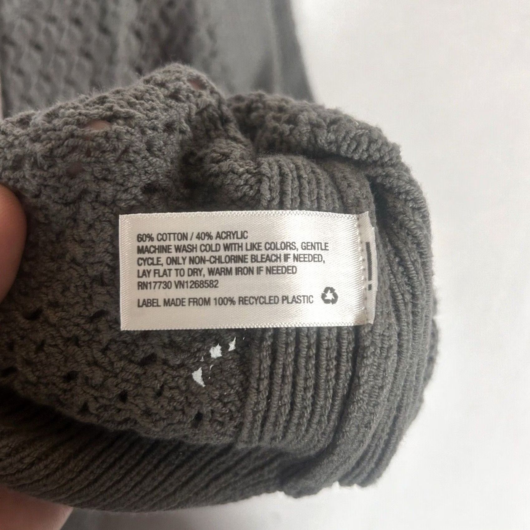 Vintage A New Day Womens Vest Knit Gray Charcoal Sleeveless Crew Neck L NWT Size L / US 10 / IT 46 - 5 Thumbnail
