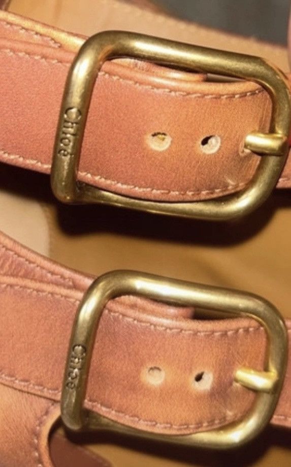 Chloe Chloé Leather “Western Daisy” sandals - Canyon Brown Size US 6 / IT 36 - 6 Thumbnail