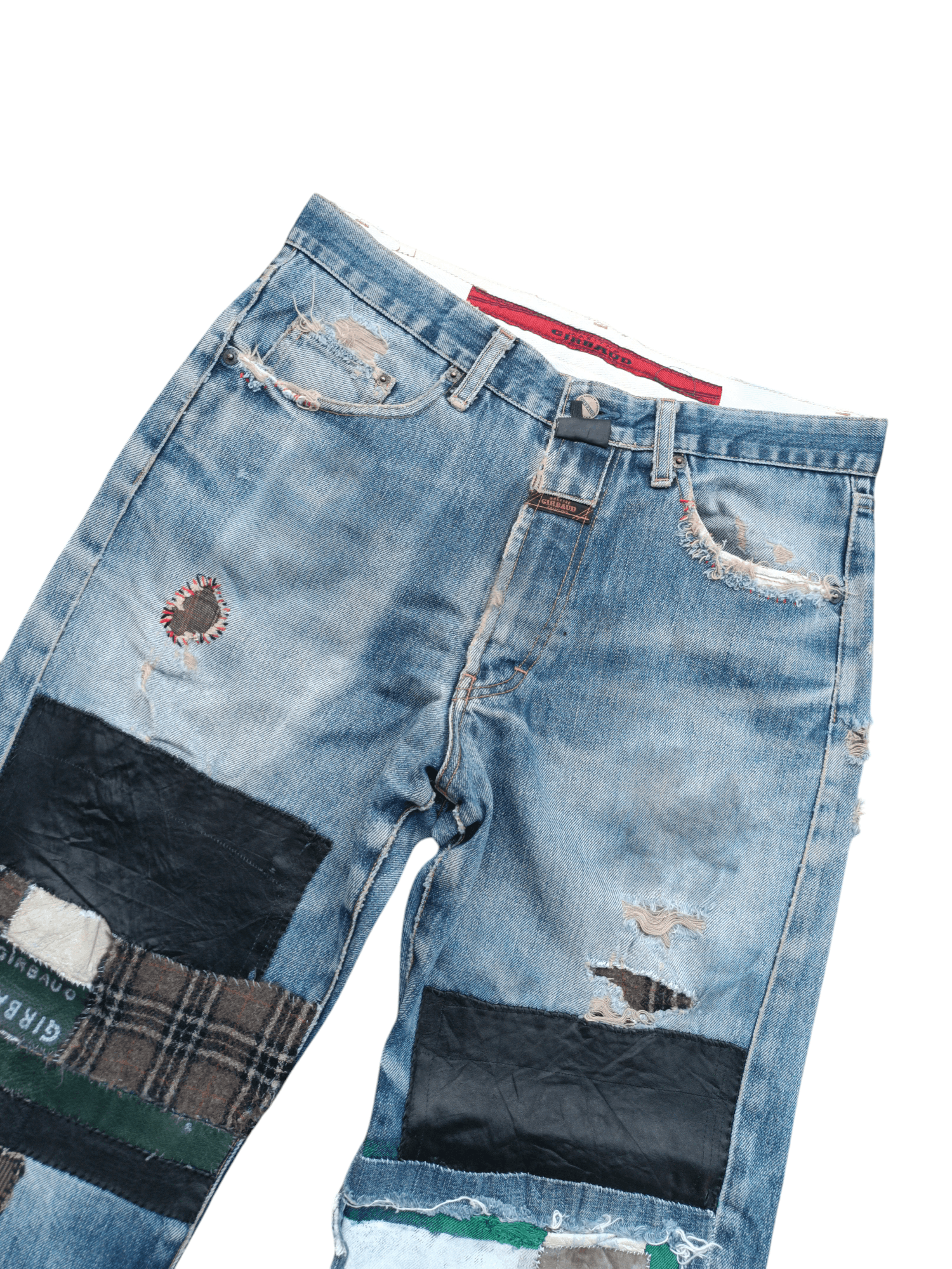 Marithe + Francois Girbaud × Vintage Marithe Francois Girbaud Stoned Washed Rips Distress Jeans Size US 30 / EU 46 - 4 Thumbnail