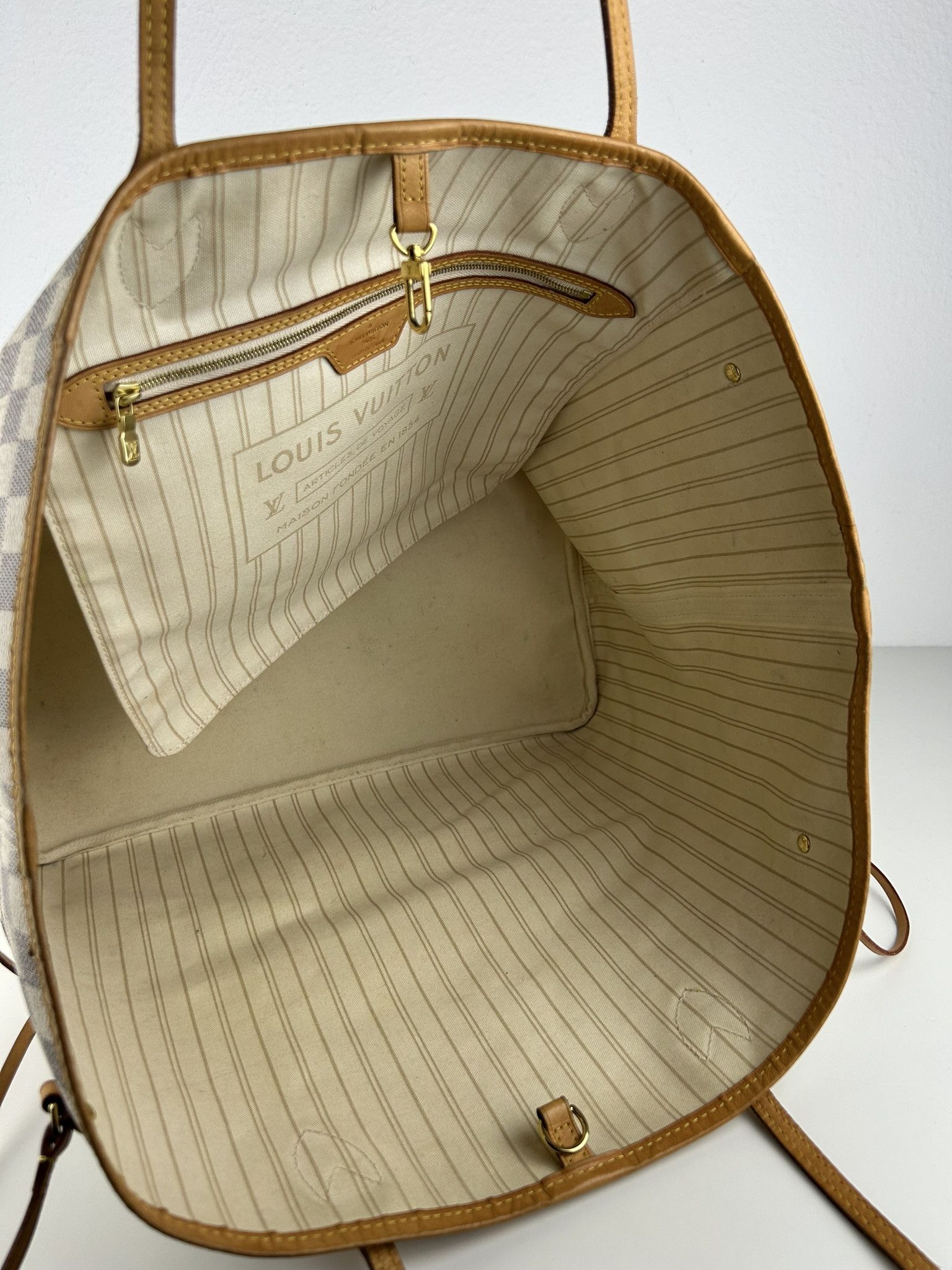 Louis Vuitton Louis Vuitton damier azur neverfull gm tote bag Size ONE SIZE - 17 Thumbnail