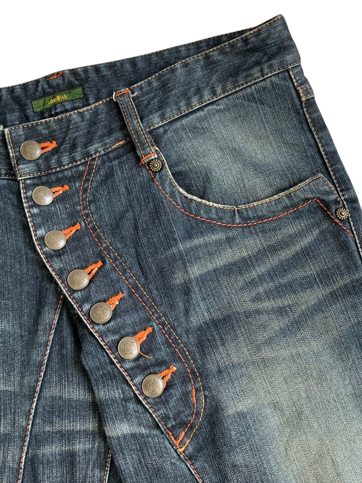 Obelisk Obelisk Archive Edo Black Flared Indigo Mudwash Denim Size US 32 / EU 48 - 14 Thumbnail