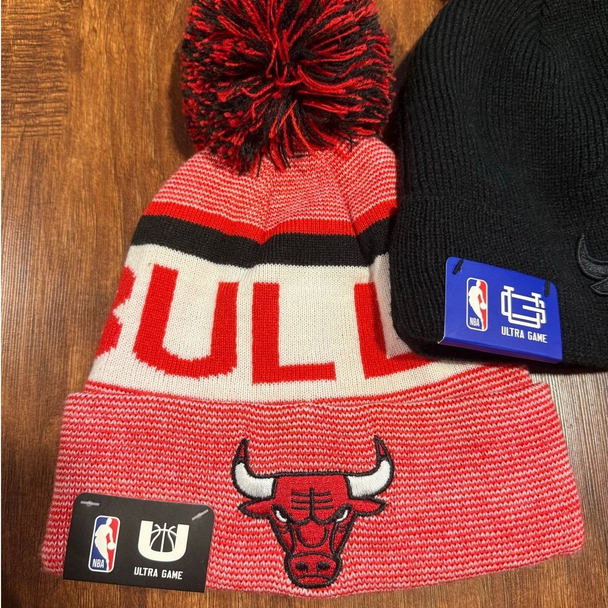 NBA Chicago Bulls NBA Ultra Game Beanie Hat Bundle of 2 Size ONE SIZE - 2 Thumbnail