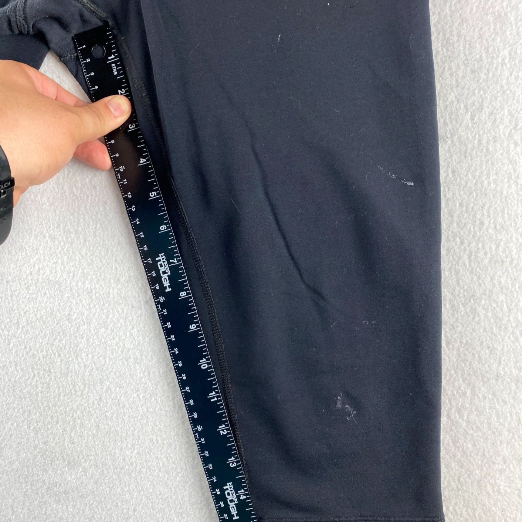 Vintage REI Capri Pants Womens 24 Black Stretch Crop Pull-On Elastic Waist Yoga Pants Size 42" / US 20 - 6 Thumbnail