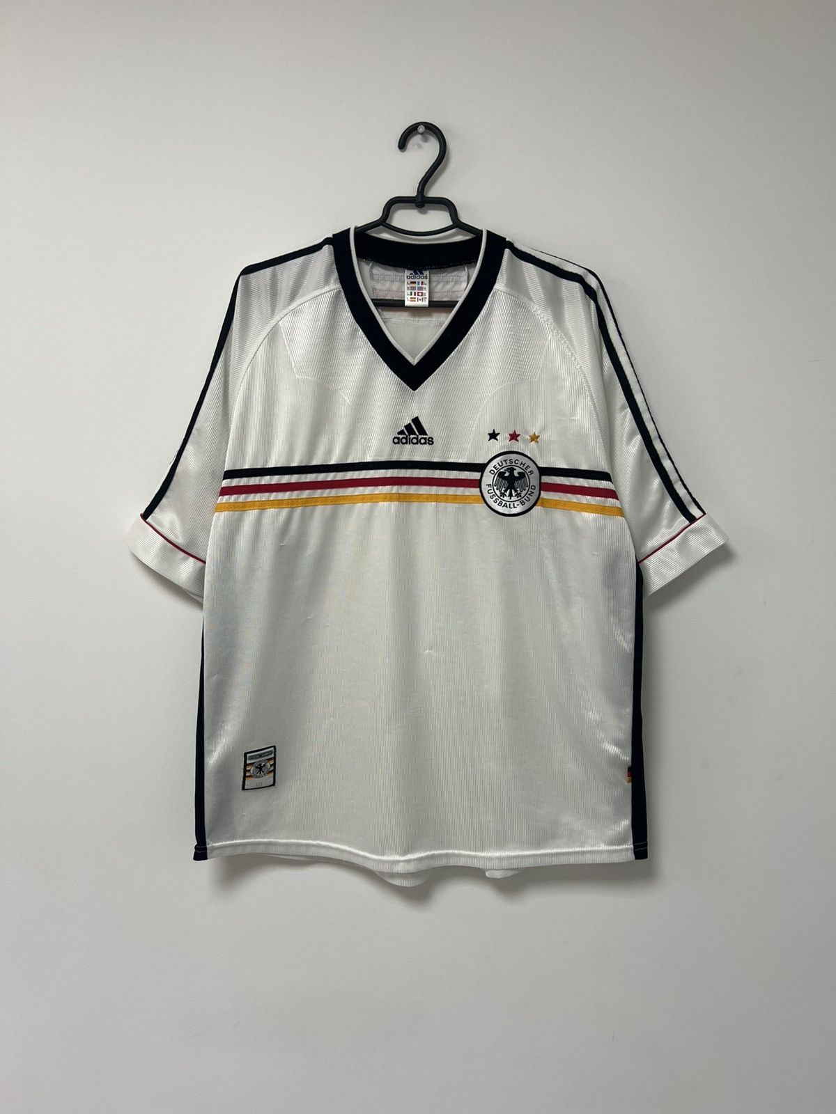 Vintage Germany 1998-99 Home Jersey Adidas Trikot Shirt Kit Men XXL Size US XXL / EU 58 / 5 - 3 Thumbnail