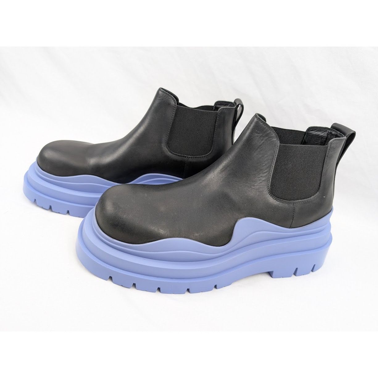 Bottega Veneta o1rshd1 Military Calf The Tire Boots in Black/Purple Size US 11 / EU 44 - 19 Thumbnail