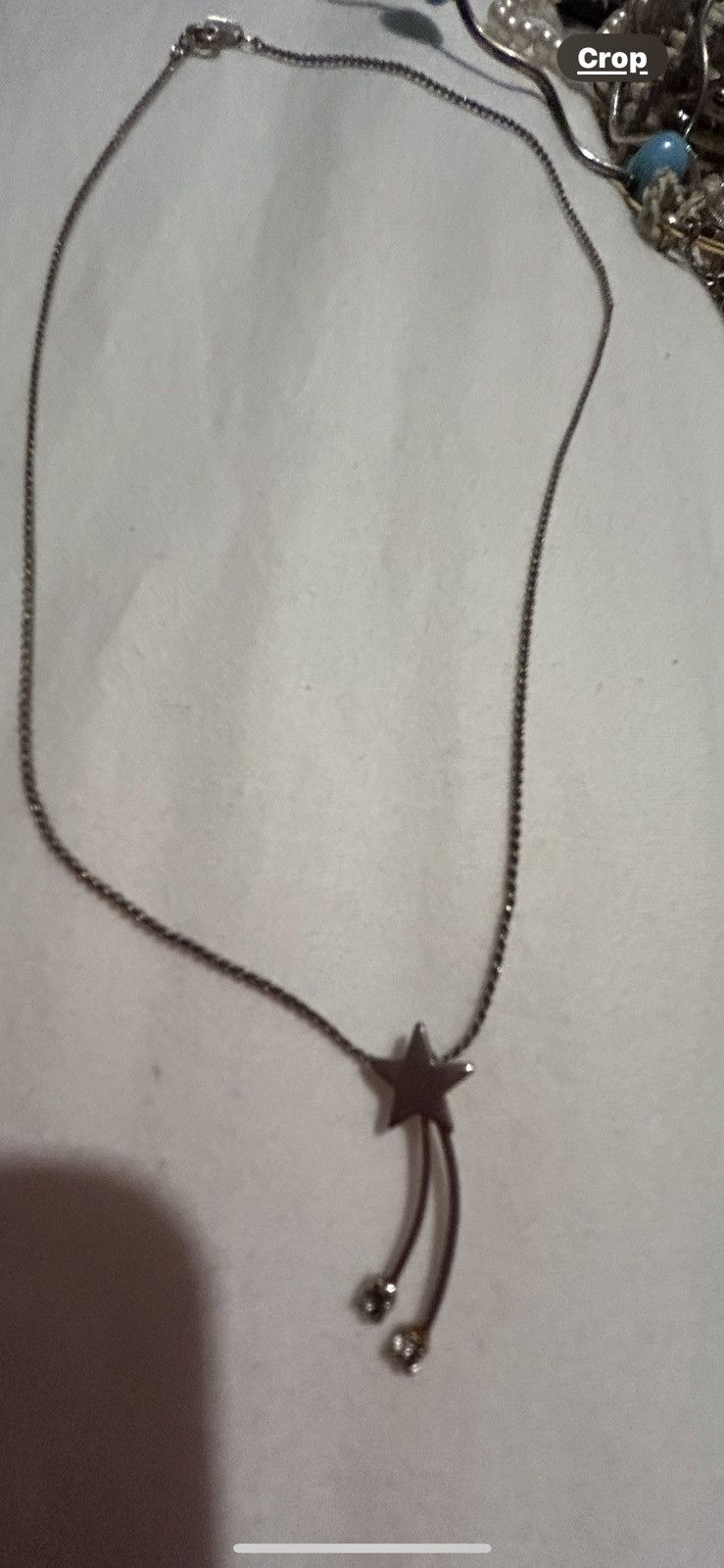 Vintage Sterling 925 SHOOTING STAR small diamonds adjustable size Size ONE SIZE - 2 Thumbnail