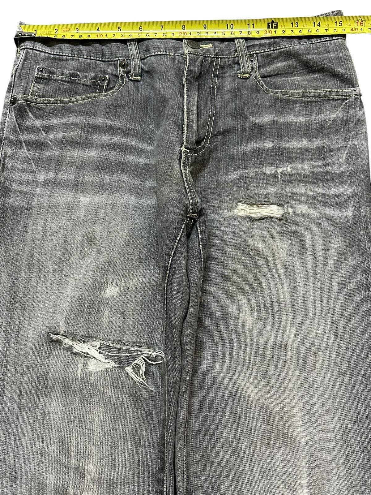 Japanese Brand Vintage Japanese Brand Faded Wash Distressed Style Jeans Size US 30 / EU 46 - 10 Thumbnail