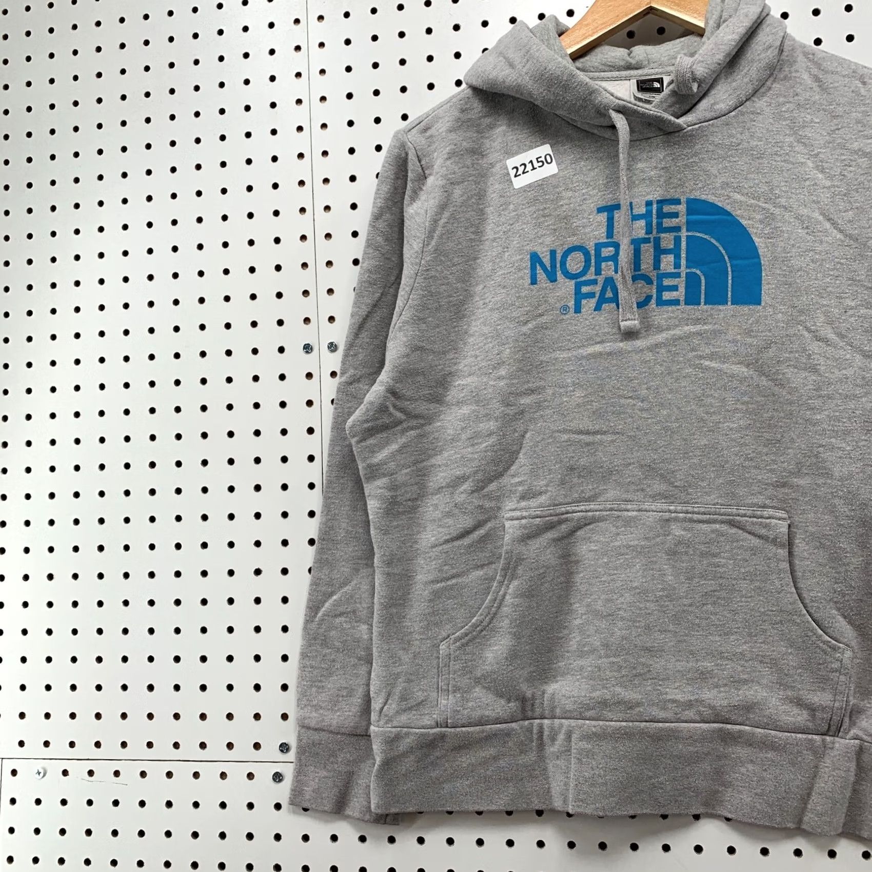 The North Face North Face Sweatshirt Blue Logo Womens Large Hooded Pullover Gray Blue Logo Sweatshirt Womens Large Hooded Pullover Size L / US 10 / IT 46 - 3 Thumbnail