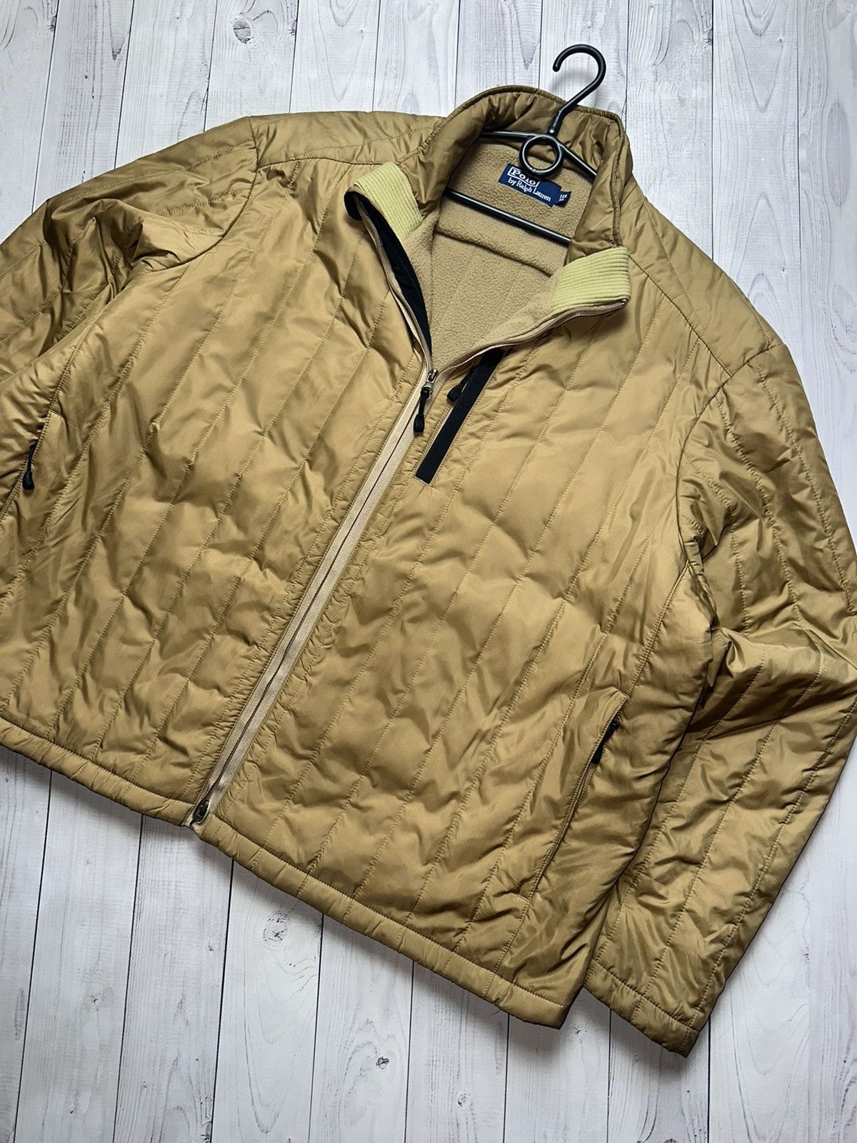 Vintage Vintage polo Ralph Lauren jacket size XL gold rare fleece Size US XL / EU 56 / 4 - 2 Thumbnail