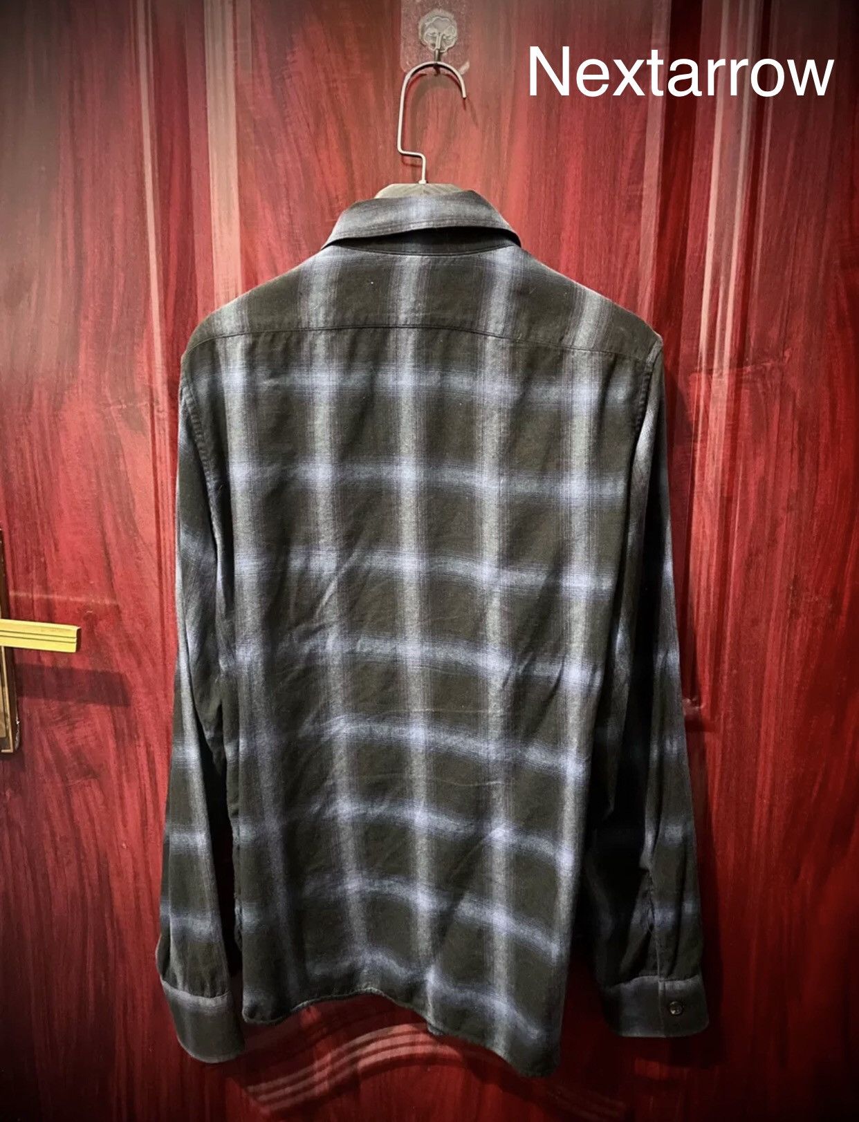 Saint Laurent Paris × Yves Saint Laurent Saint Laurent slp 2013FW blue and black plaid shirt Size US S / EU 44-46 / 1 - 2 Thumbnail