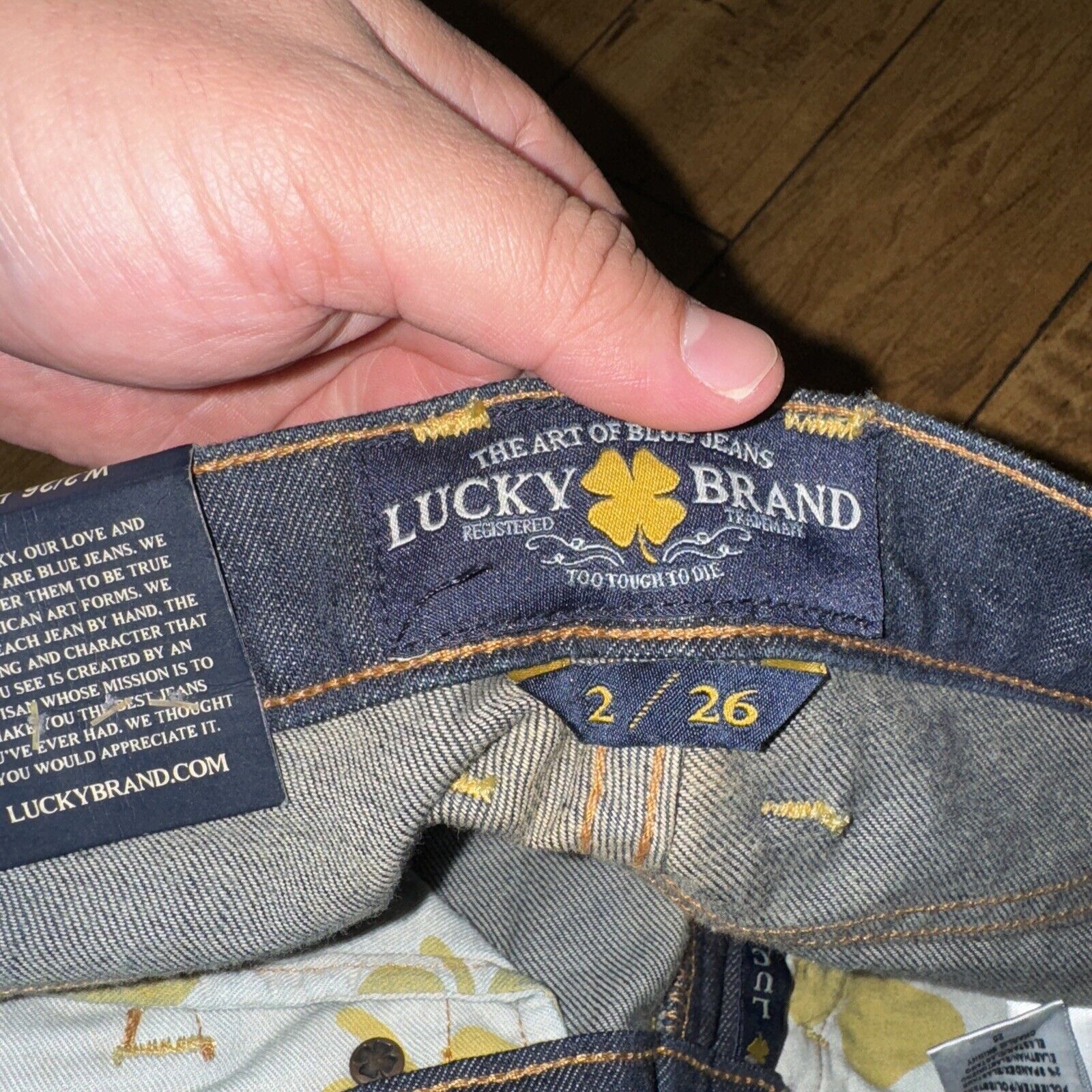 Levi's × Lucky Brand Lucky Brand Jeans 2/26 32 Blue Jean Denim Charlie Skinny Size 26" / US 2 / IT 38 - 3 Thumbnail