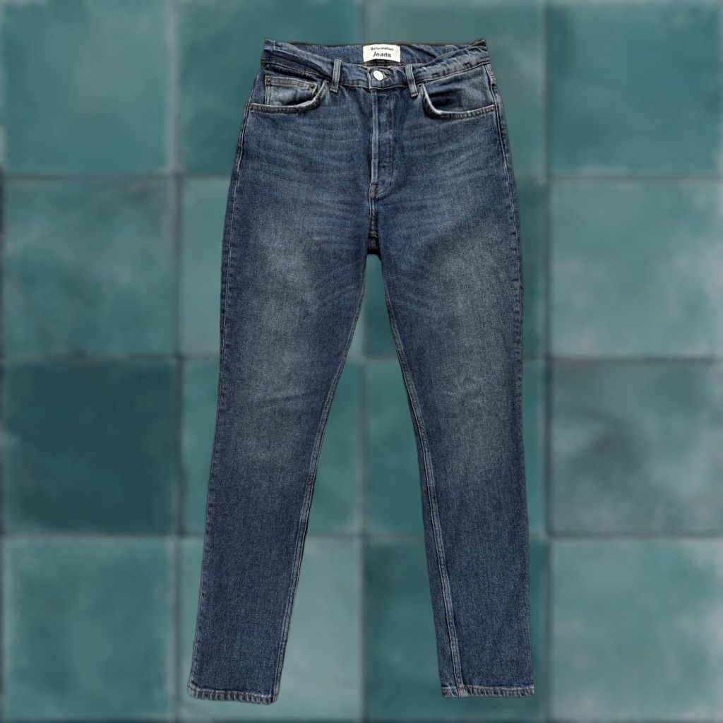Reformation Reformation Serena High Rise Skinny Jeans Womens 26 Blue Stretch Denim Kasai Size 26" / US 2 / IT 38 - 1 Thumbnail