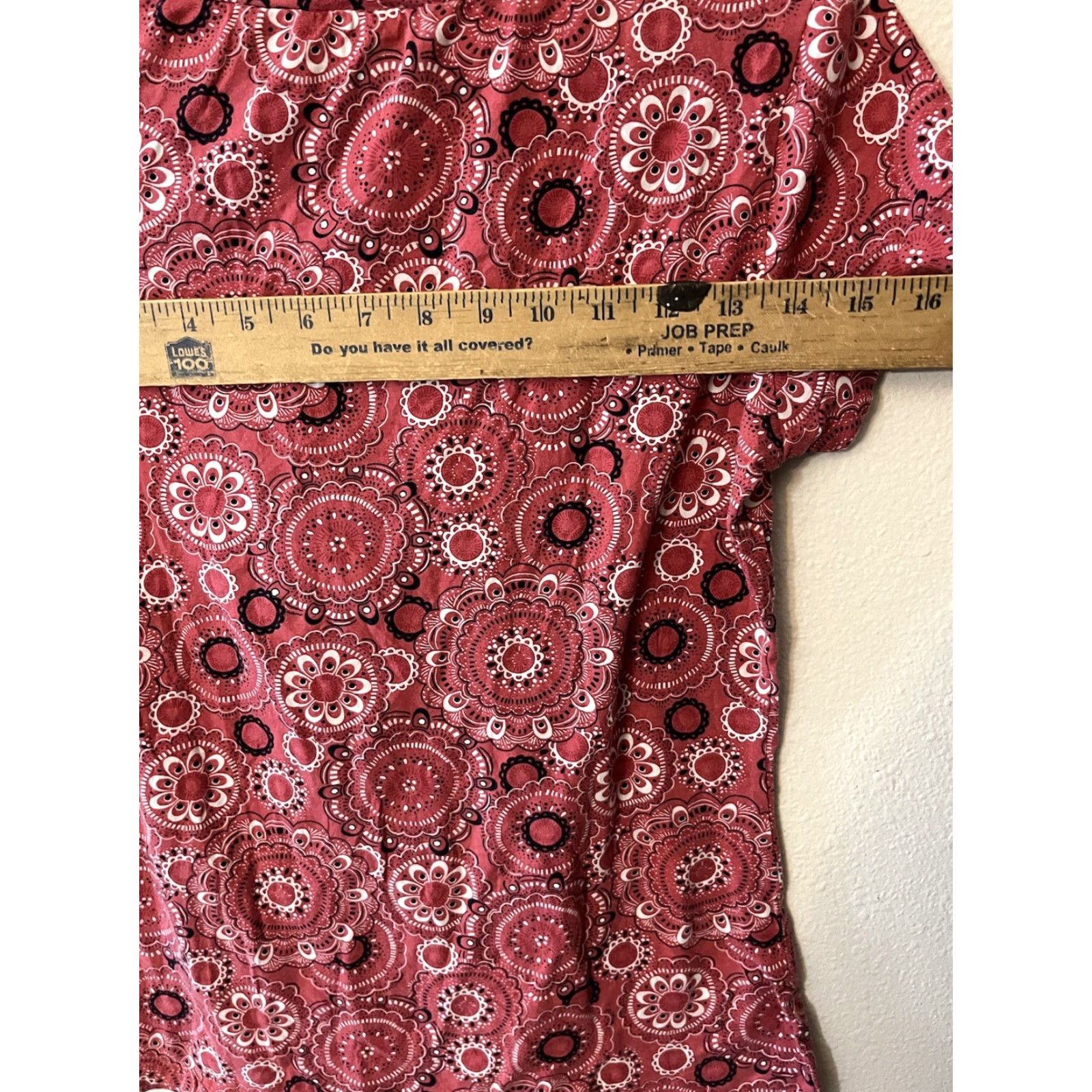 Loft LOFT Women's Shirt Top Blouse Sleeveless Red Geometric Round Neck Pullover Casual Small Size S / US 4 / IT 40 - 4 Thumbnail