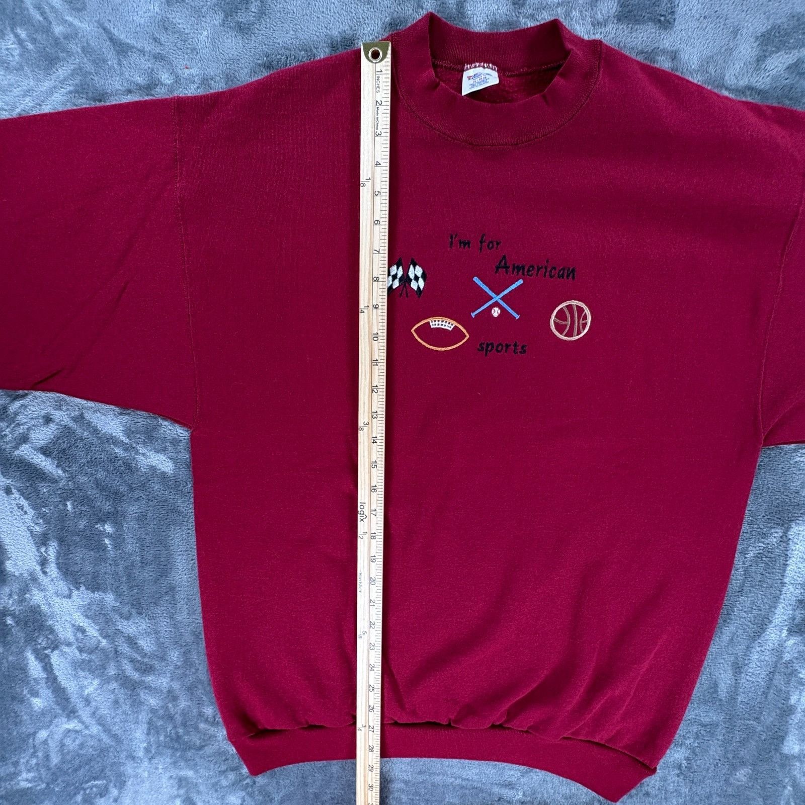 Other Vintage 90s American Sports Sweatshirt XL USA Made Crewneck Size US XL / EU 56 / 4 - 8 Thumbnail