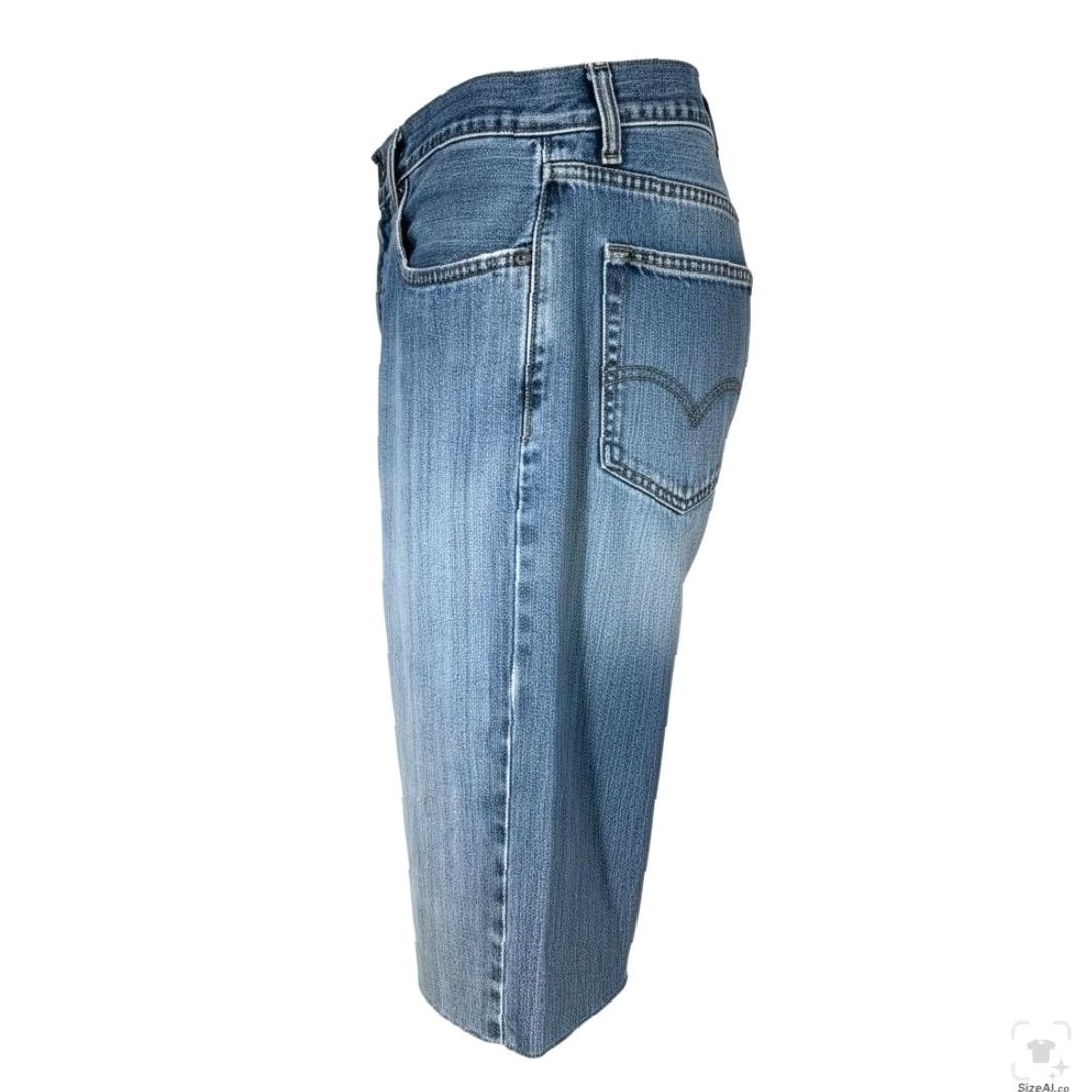 Levi's Levi's 559 Shorts Mens 36 Blue Medium Wash Relaxed Fit Bermuda Denim Casual Inseam 12 in Size US 36 / EU 52 - 3 Thumbnail
