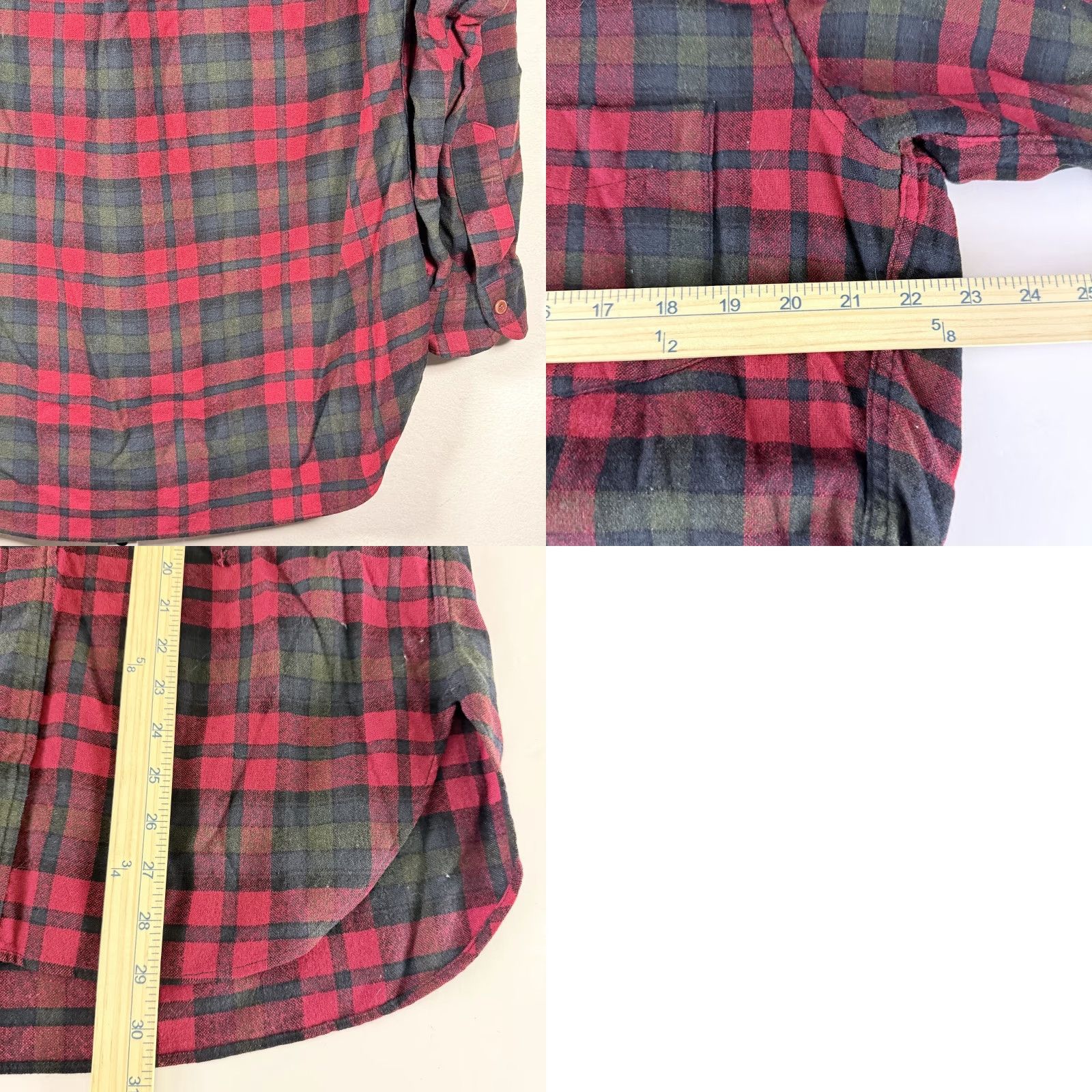 Pendleton VINTAGE Pendleton Shirt Plaid Wool Red Green Large Men Button-Down Long Sleeve Size US L / EU 52-54 / 3 - 9 Thumbnail